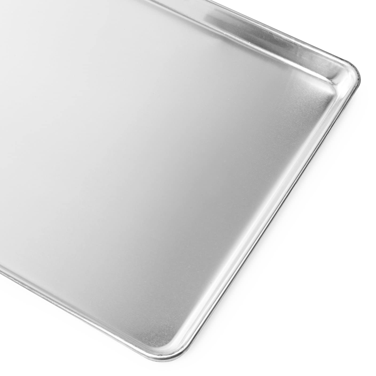 GRIDMANN 15x21 Inch Commercial Grade Aluminum Cookie Sheet Baking Tray - Heavy Duty Quarter Sheet Pan for Restaurants & Bakeries (12 Pack) - Perfect for Cookies, Pastries, Roasting & Sheet Cakes