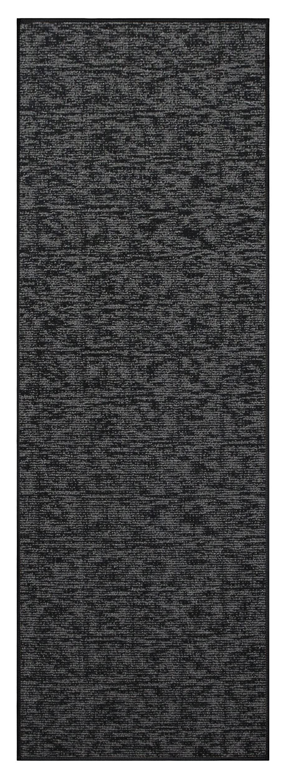 Modern Abstract Geometric Pattern Black Indoor Outdoor Rug - 4' x 12' Runner Carpet for Hallway, Living Room, Dining Room | Commercial Grade Durable Floor Mat | Made in USA | Perfect for Entryways, Offices & High-Traffic Areas