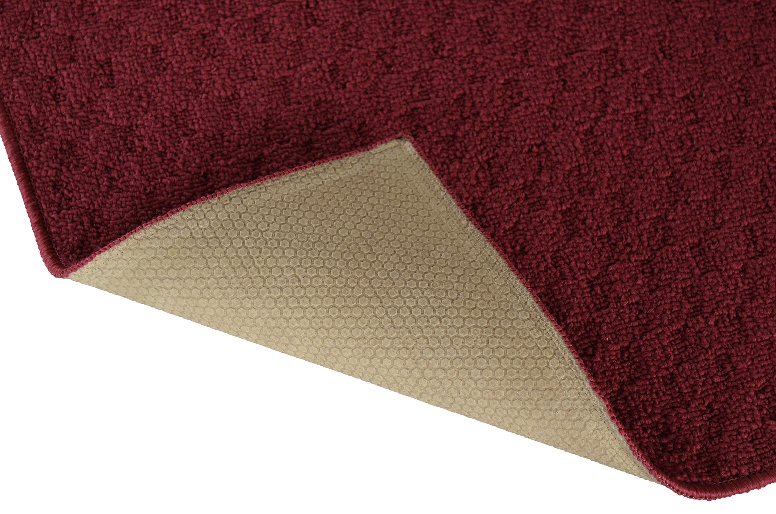Garland Rug Town Square Area Rug 2' x 5' Chili Red - Perfect for Entryways, Hallways & Small Spaces