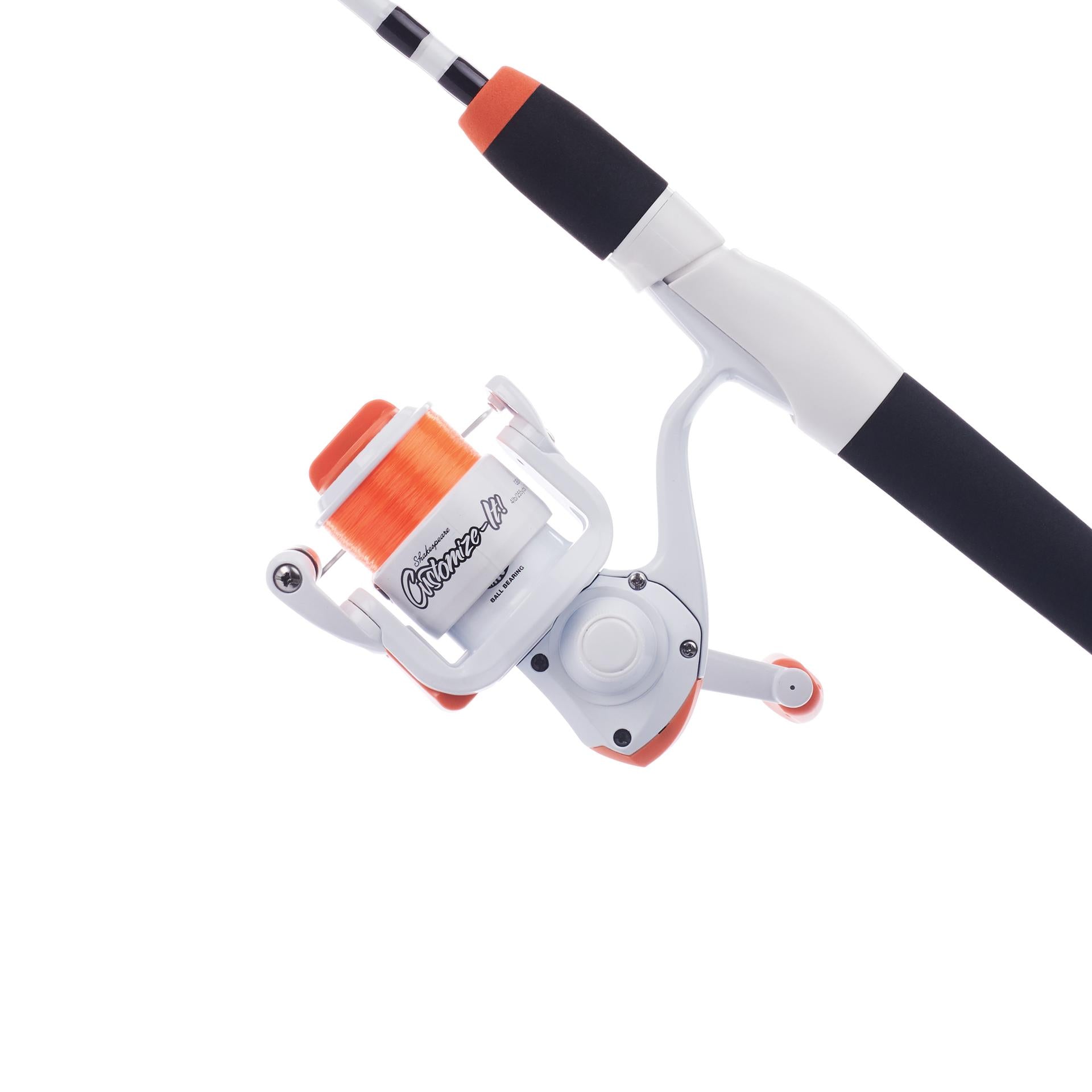 Customize It® Spinning Fishing Rod and Reel Combo - Lightweight Graphite Fishing Pole with Smooth Ball Bearings for Freshwater & Saltwater Angling - Perfect for Bass, Trout, and Walleye Fishing Trips