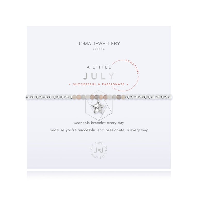 Joma Jewelry July Birthstone Bracelet - Genuine Sunstone Gemstone for Women | Perfect Birthday Gift & Everyday Wear for Elegant Style