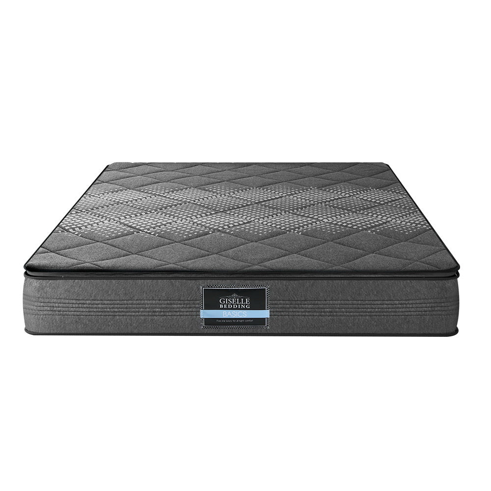 Giselle Bedding 18cm Mattress Pillow Top Single - Plush Comfort for Bedrooms, Guest Rooms & Dorm Rooms - Hypoallergenic & Breathable Sleep Solution