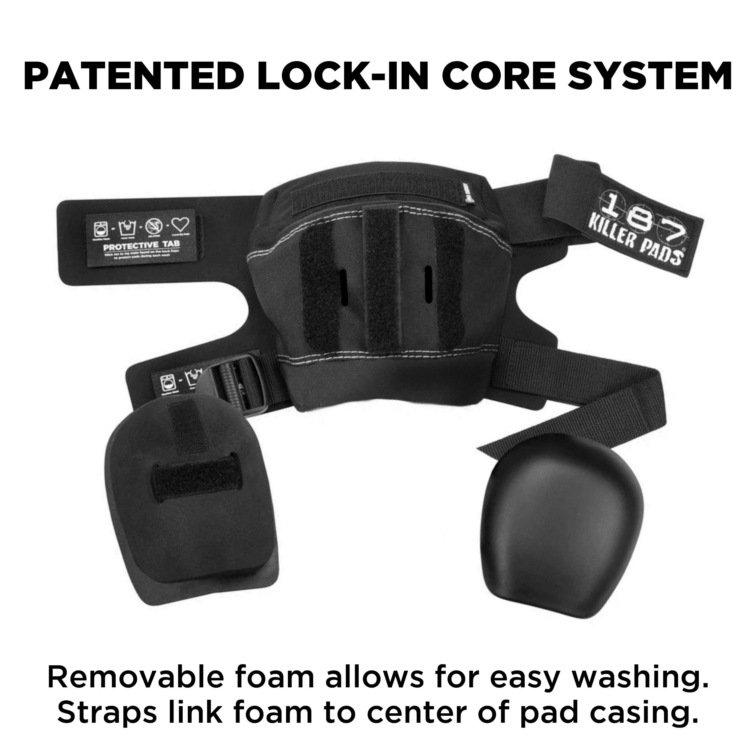 187 Killer Pads Pro Derby Pad - Black X-Small - Protective Knee Pads for Roller Derby, Skateboarding & Extreme Sports