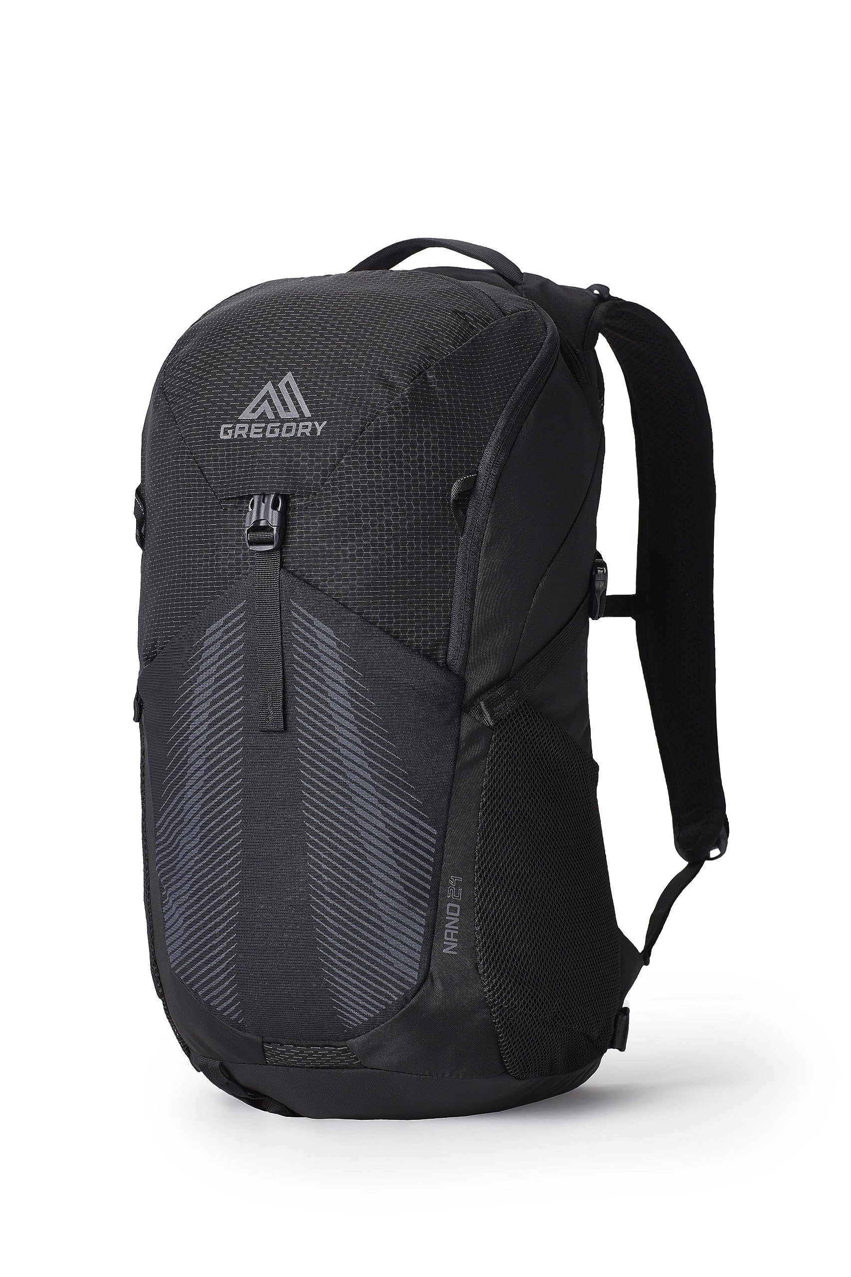 Gregory Nano 24 Unisex Commuter Backpack - Lightweight Laptop Daypack for Work & Travel - Water-Resistant Obsidian Black - Perfect for Office, College & Outdoor Adventures