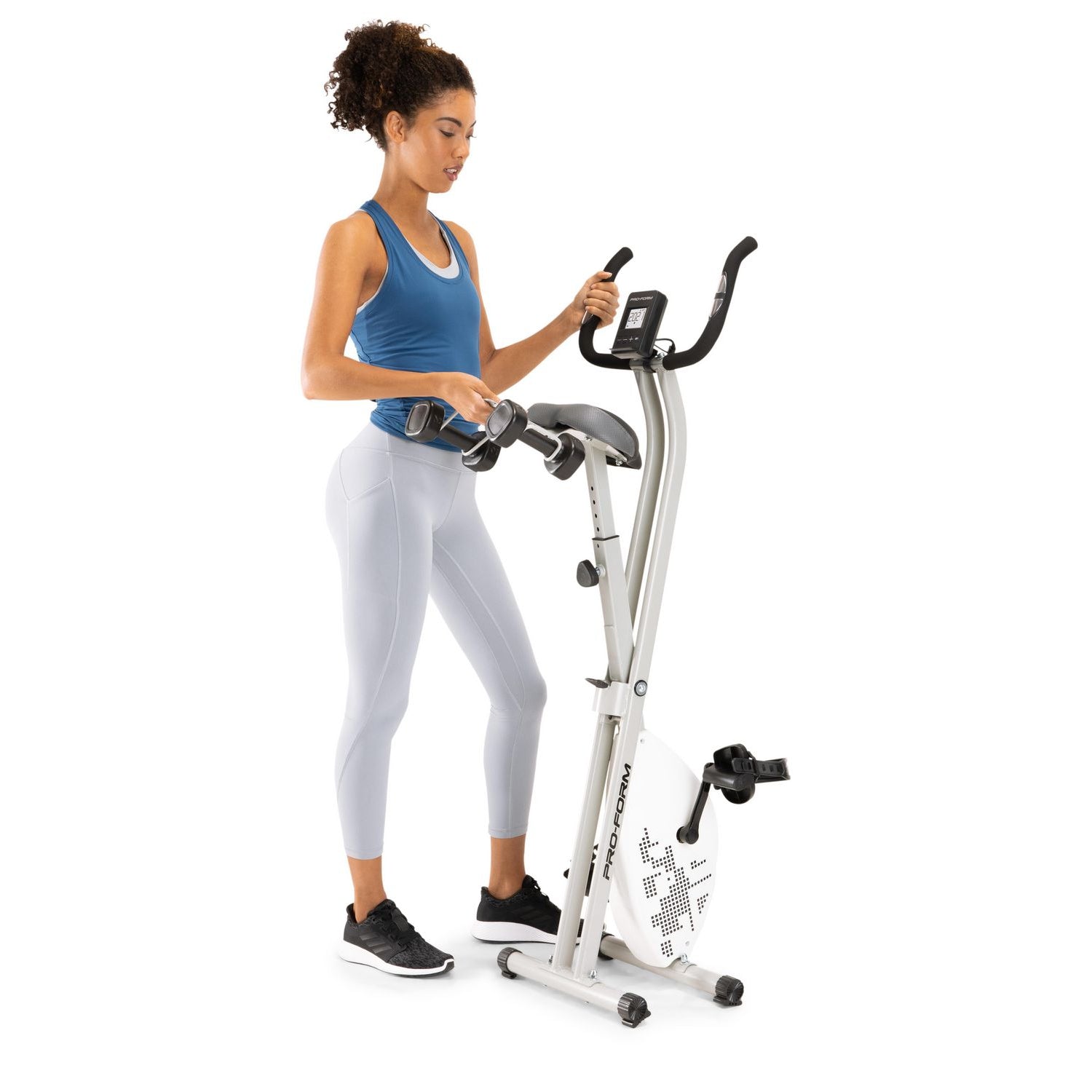 ProForm X Bike Elite Exercise Bike - Indoor Cycling Bike with Silent Magnetic Resistance, LCD Display & Heart Rate Monitor (PFEX78918C) - Perfect for Home Gym, Cardio Workouts & Weight Loss