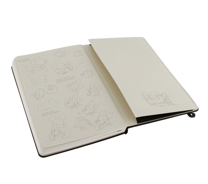 Moleskine Mickey Mouse Large Hard Cover Notebook - Premium Journal for Writing, Sketching & Note Taking - Perfect for School, Office & Travel