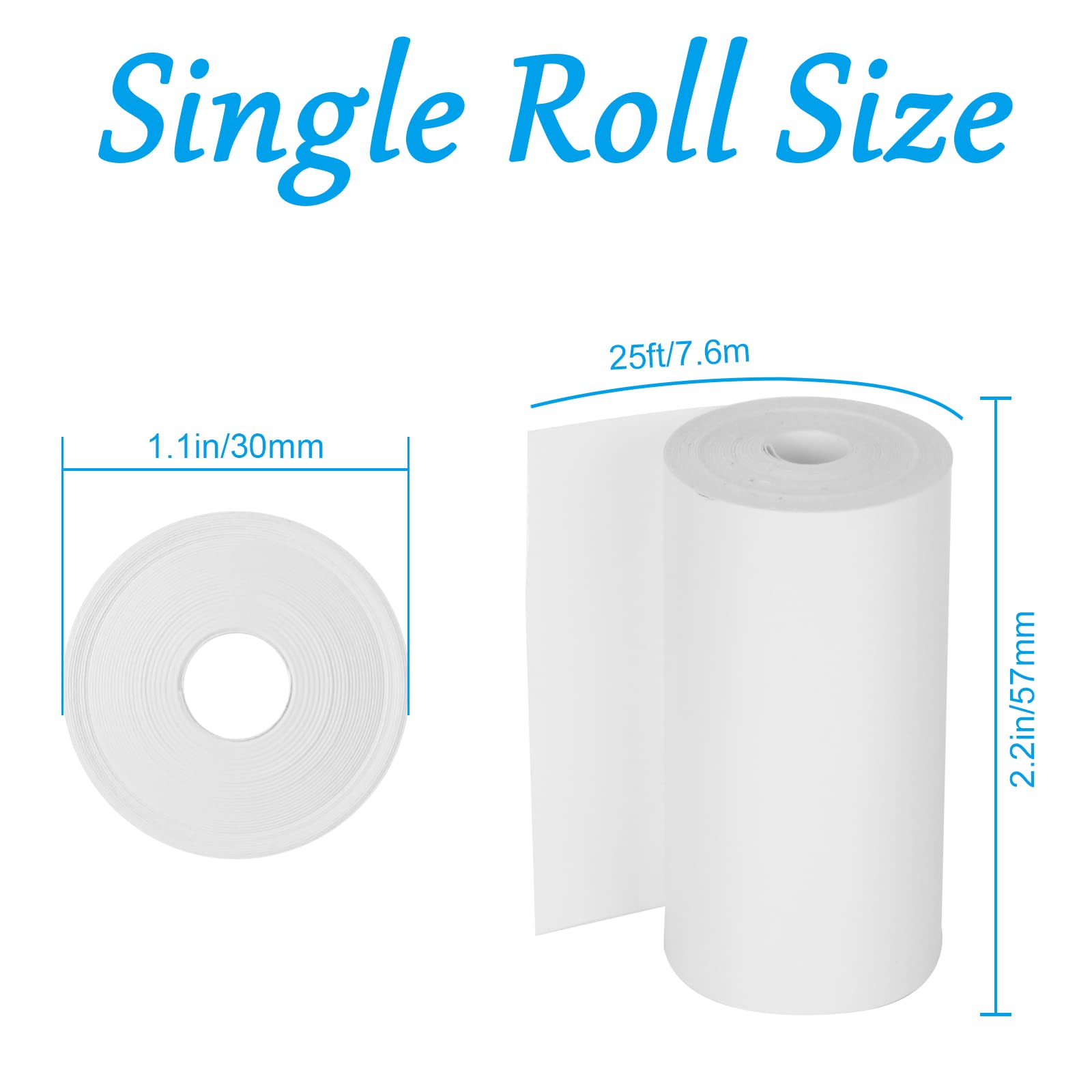 10 Rolls Premium Thermal Print Paper for Kids Instant Camera - 57x30mm Photo Printer Refill Paper - Perfect for Birthday Parties, Travel Memories & Creative Art Projects