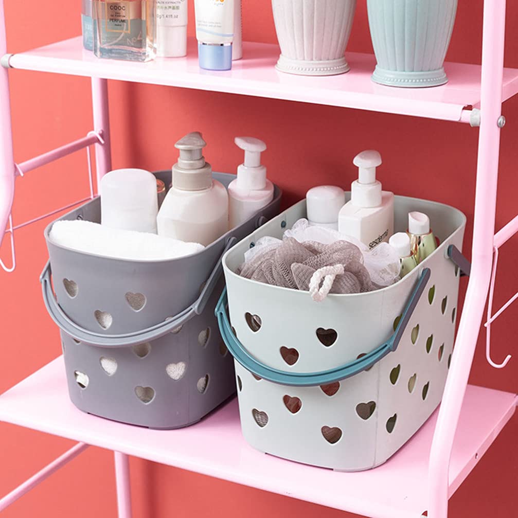 Cabilock 3-Piece Woven Storage Baskets Set - Bathroom & Shower Organizer with Hollow Design for Fruits, Toiletries & Home Organization | Space-Saving Portable Storage Solution for Bath, Kitchen & Bedroom