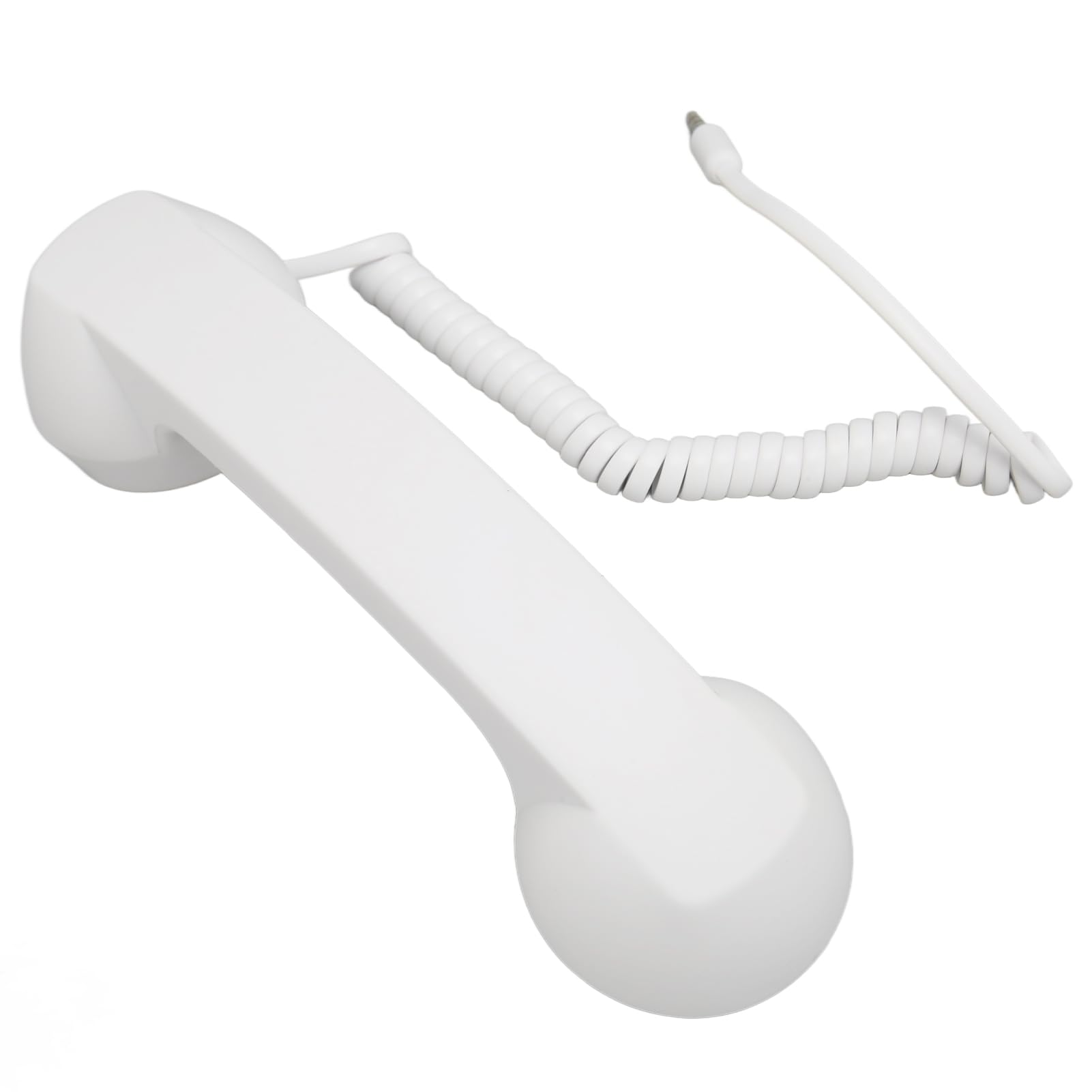 Adjustable Volume 3.5mm Plug Handheld Phone Receiver for Smartphone - Cell Phone Handset with Clear Sound Quality - Perfect for Office, Call Centers & Remote Work