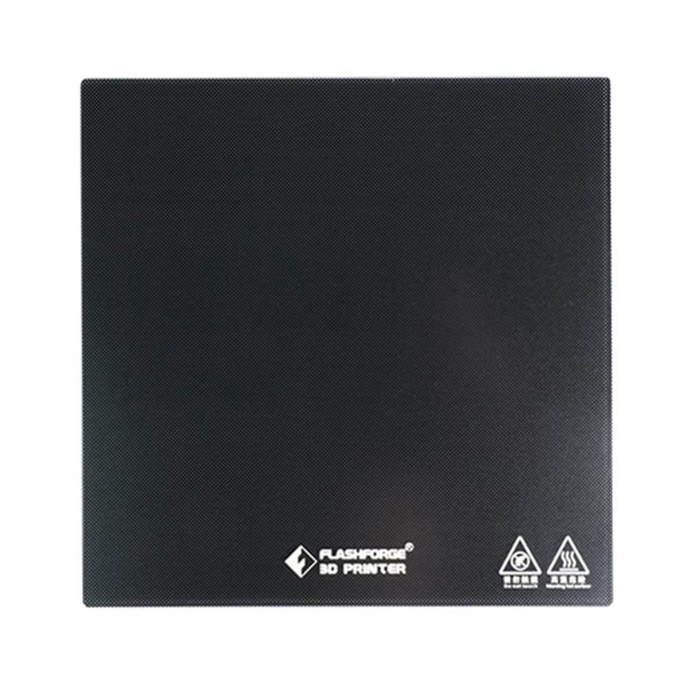 FLASHFORGE Finder 3 Tempered Glass Bed - Carborundum Build Plate for Finder 3 3D Printer | Perfect for Smooth Printing & Easy Removal