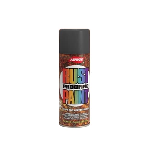 Aervoe 306 12 oz. Safety Black DTM Rust Proof Enamel Paint - High Performance Protective Coating for Metal, Wood & Concrete - Ideal for Industrial Equipment, Automotive Parts & Outdoor Furniture