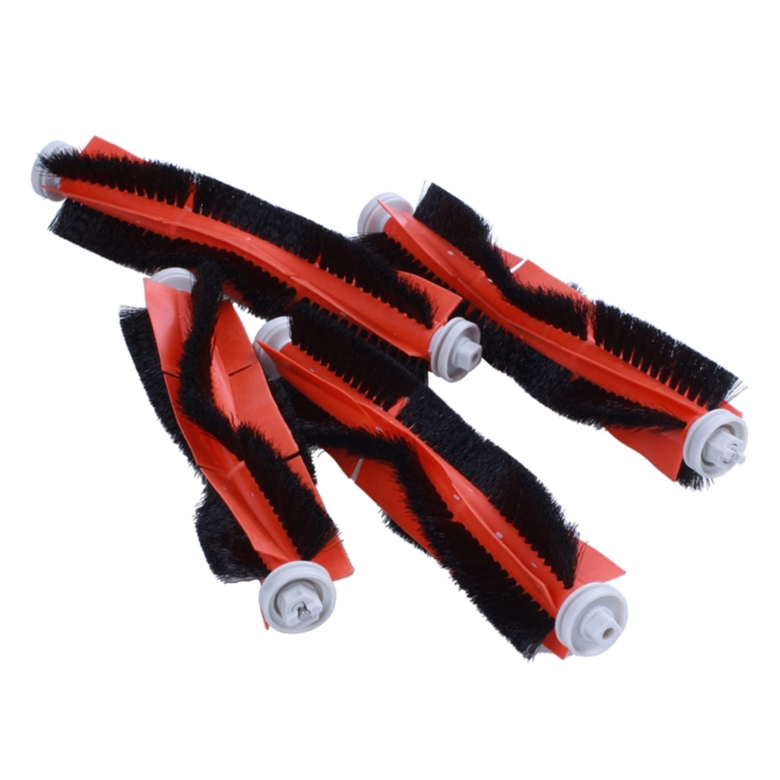 4-Piece Roller Brush Set Compatible with Xiaomi & Roborock Robot Vacuums - Replacement Parts for Efficient Cleaning at Home