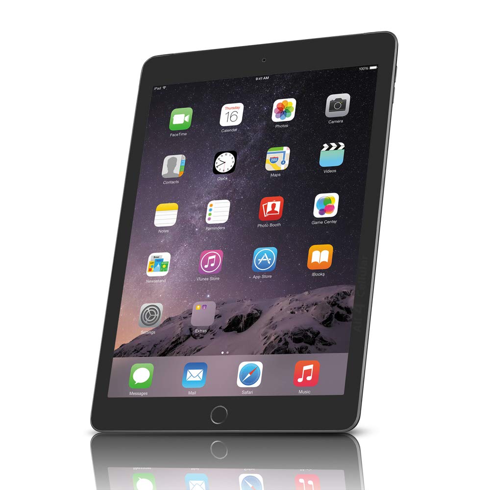 Refurbished Apple iPad Air 2 128GB Space Gray - Certified Renewed Tablet with Retina Display | Perfect for Work, Study & Entertainment