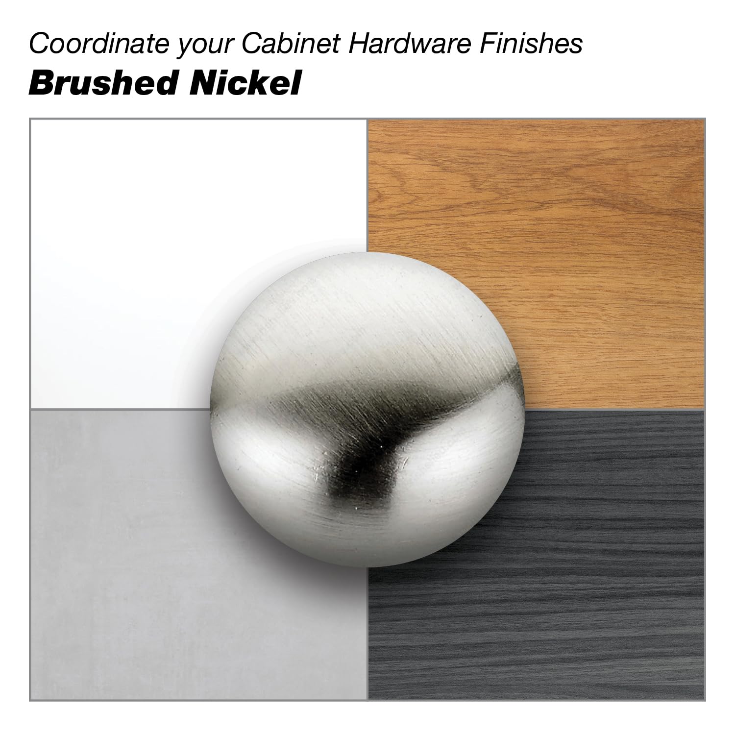 Brushed Nickel Cabinet Pull Handle 3-inch (76mm) Center-to-Center - Modern Recessed Drawer Handle for Kitchen Cabinets, Bathroom Vanity & Furniture (Pack of 10) - Durable Hardware for Home Renovation & DIY Projects