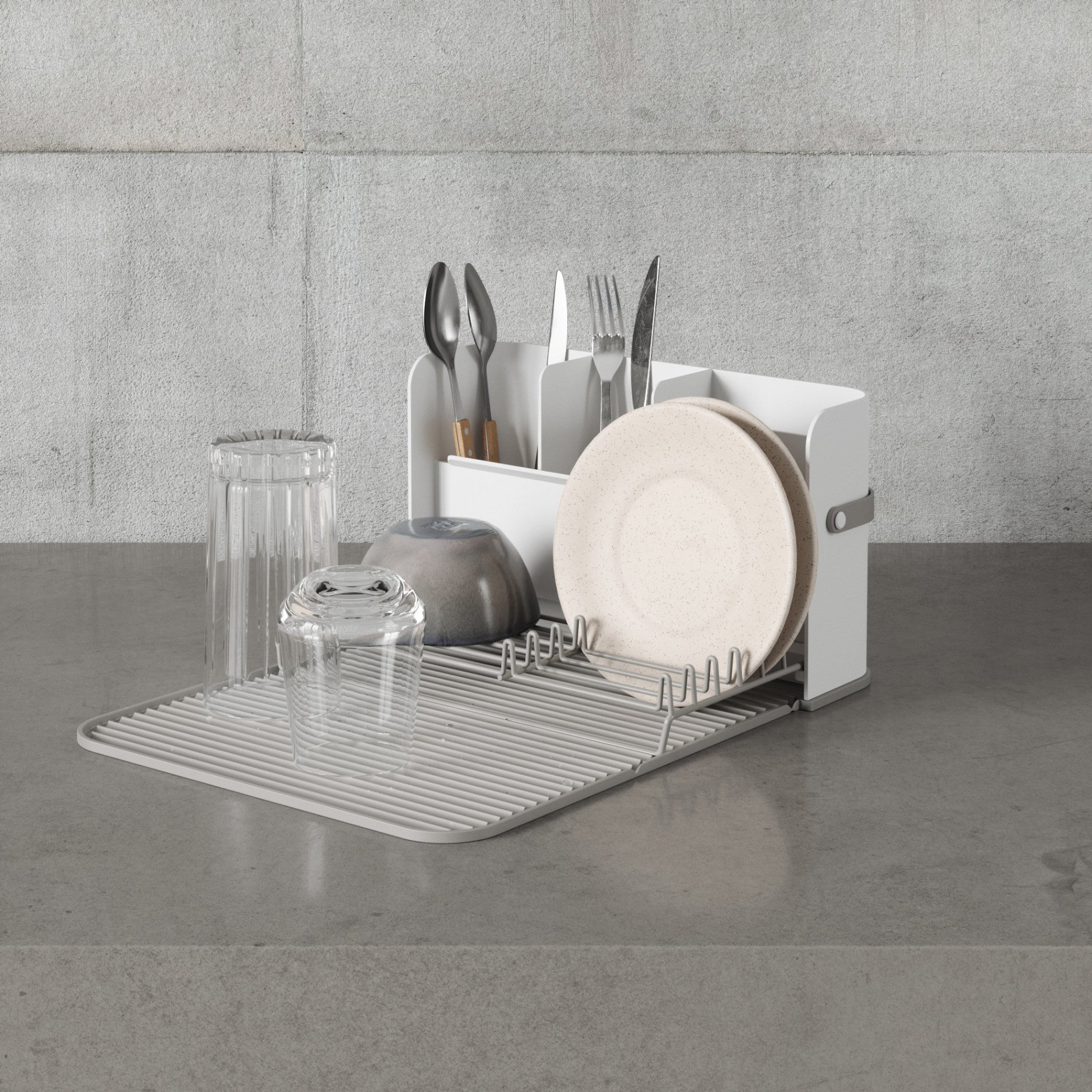 Stainless Steel Sling Dish Rack - Space Saving Kitchen Organizer for Drying Dishes, Cups & Utensils - Perfect for Small Apartments, RVs & Countertops