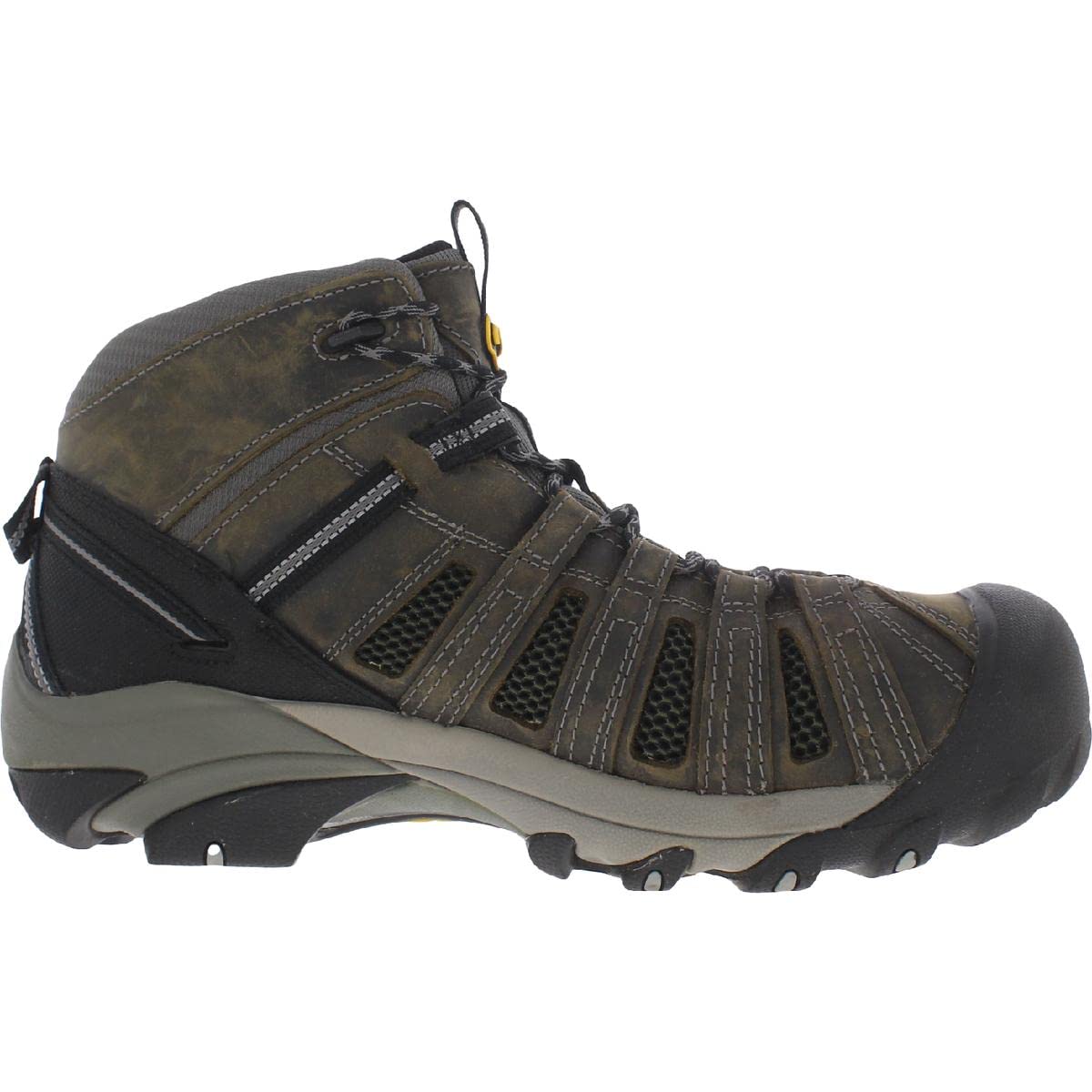 KEEN Utility Men's Flint Mid Height Steel Toe Work Boot - Durable Safety Shoes for Construction, Hiking & Outdoor Work | Slip Resistant & Comfortable Workwear