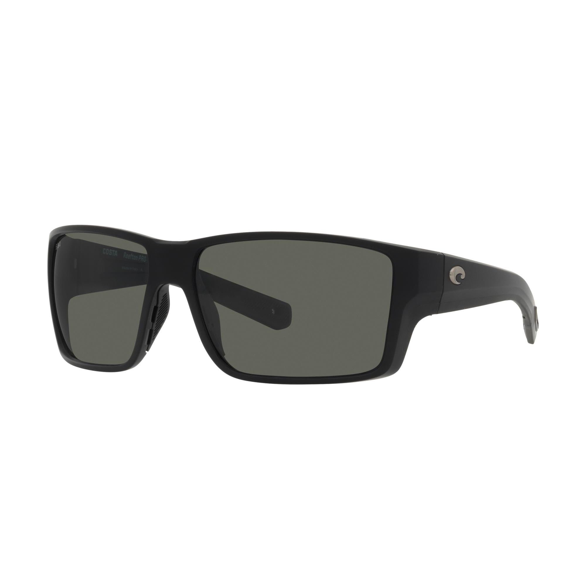 Costa Del Mar Reefton PRO Polarized Sunglasses for Men - UV Protection for Fishing, Boating & Beach - Size 63 - Black/Gray 580G Lenses - Perfect for Outdoor Sports & Summer Activities