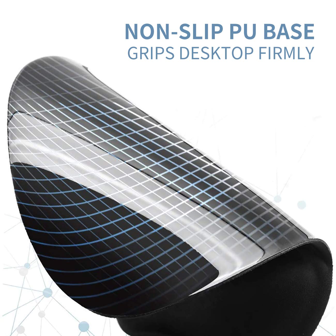 Ergonomic Memory Foam Keyboard & Mouse Wrist Rest Set - Non-Slip Rubber Base, Comfort Support for Typing & Gaming - Perfect for Office, Home & Computer Workstations - Includes Free Bible Sunflower Coaster Gift