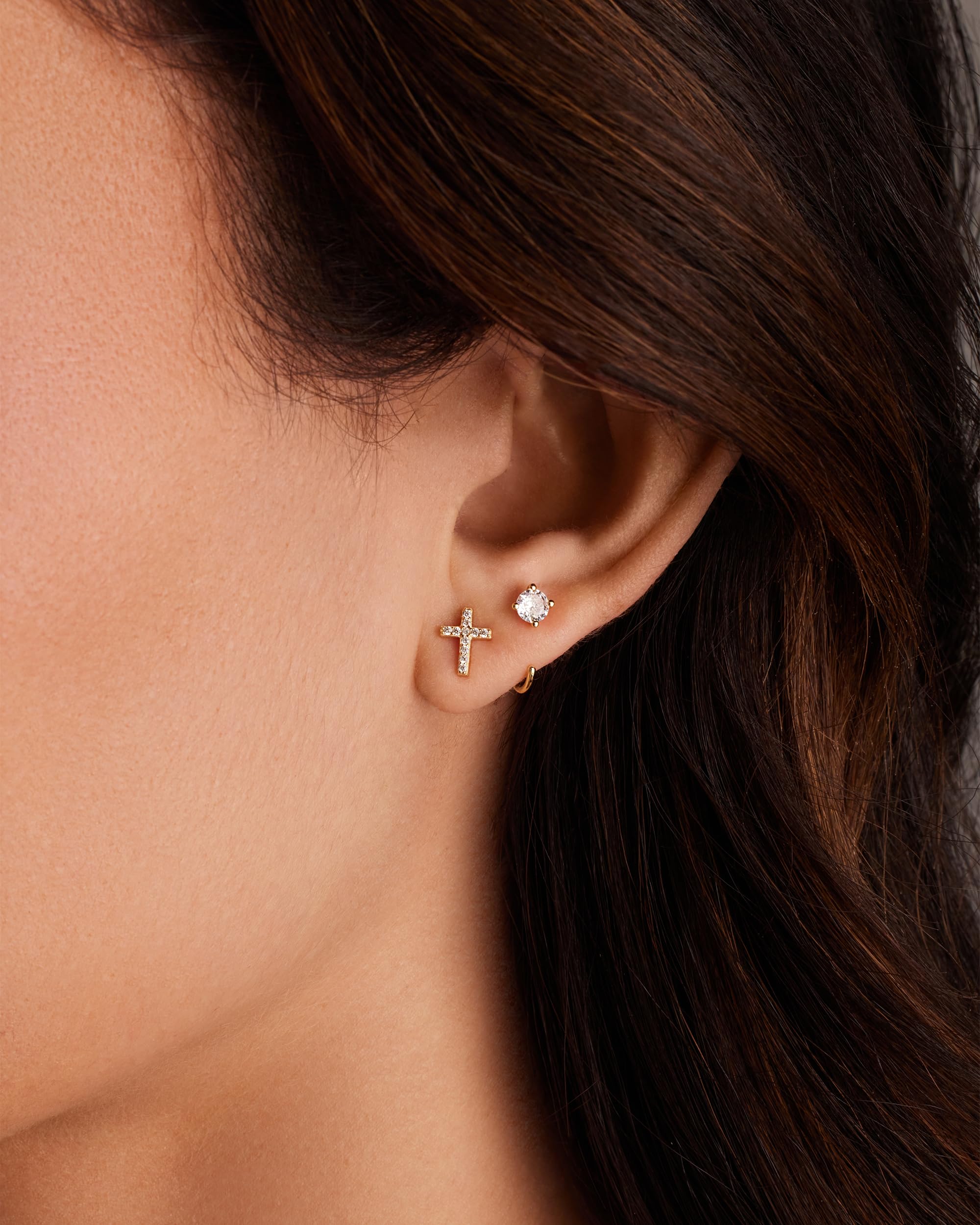 PAVOI 925 Sterling Silver Huggie Half Hoop Earrings for Women | Hypoallergenic Minimalist Tiny Cartilage Earrings | Perfect for Everyday Wear, Gifts & Special Occasions