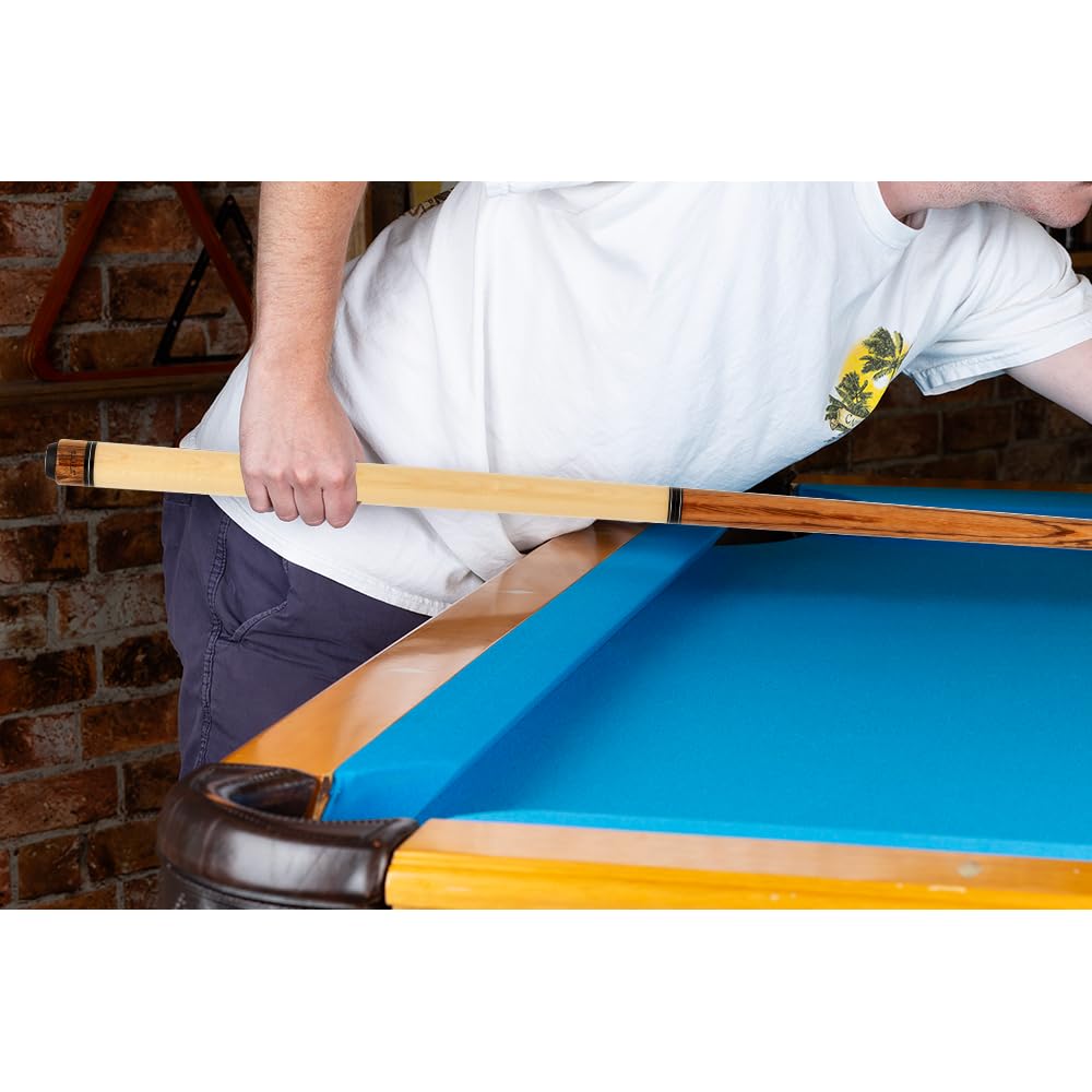 Elite ELBJZ Break Jump Pool Cue - Premium Maple Wood with Zebrawood Inlays for Powerful Breaks & Jumps | Perfect for Professional Billiards & Tournament Play