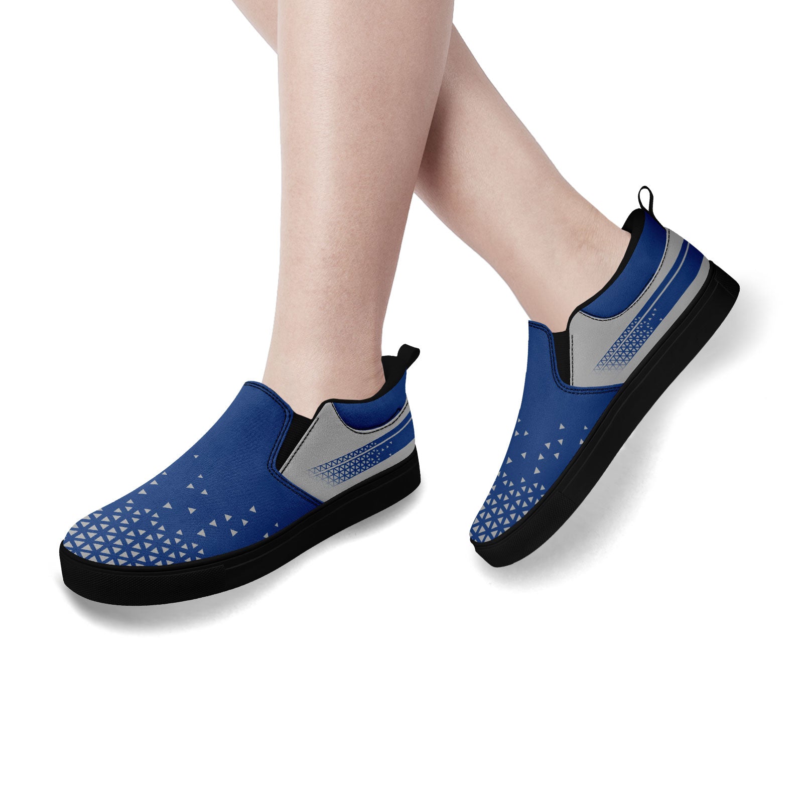 Custom Personalized Slip-On Canvas Sneakers - Handmade Breathable Lightweight Shoes for Men & Women - Perfect for Casual Wear, Walking & Street Fashion (Style: FN071 E023042)