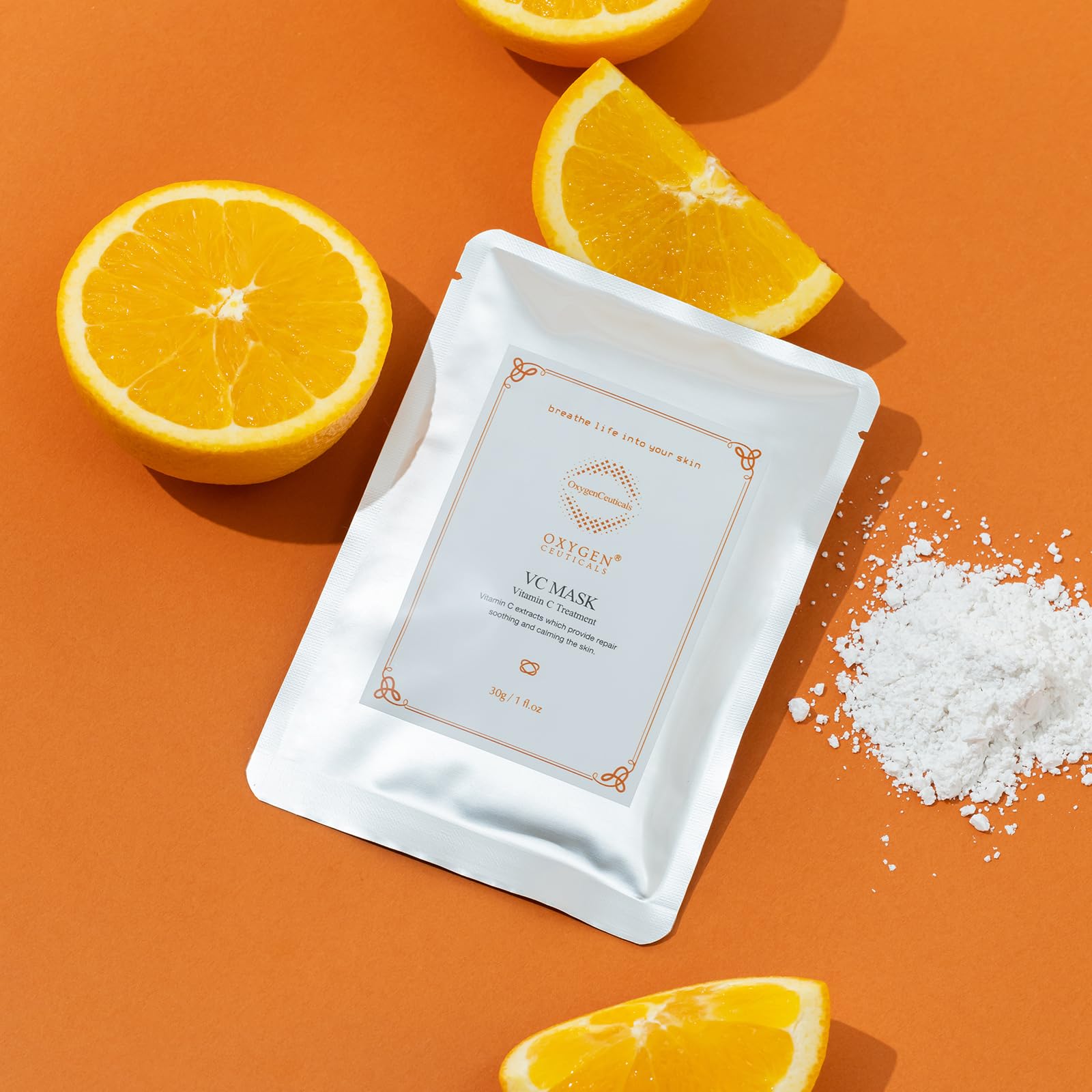 Premium Vitamin C Peel-Off Algae Mask - Deep Cleansing & Purifying Treatment for Glowing Skin (1kg, 33 Packs) | Detox & Brighten Face Mask for Spa Day & Self-Care Routine