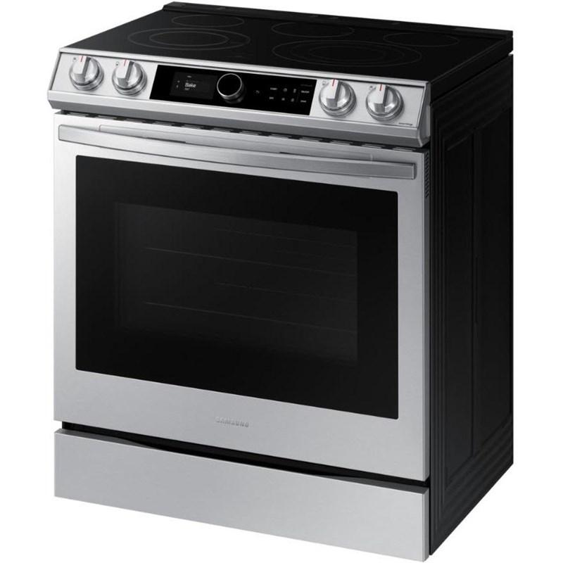 Open Box Samsung NE63T8711SS 30-Inch Wide 6.3 cu ft Slide-In Electric Range with Air Fry - Perfect for Modern Kitchens & Family Cooking