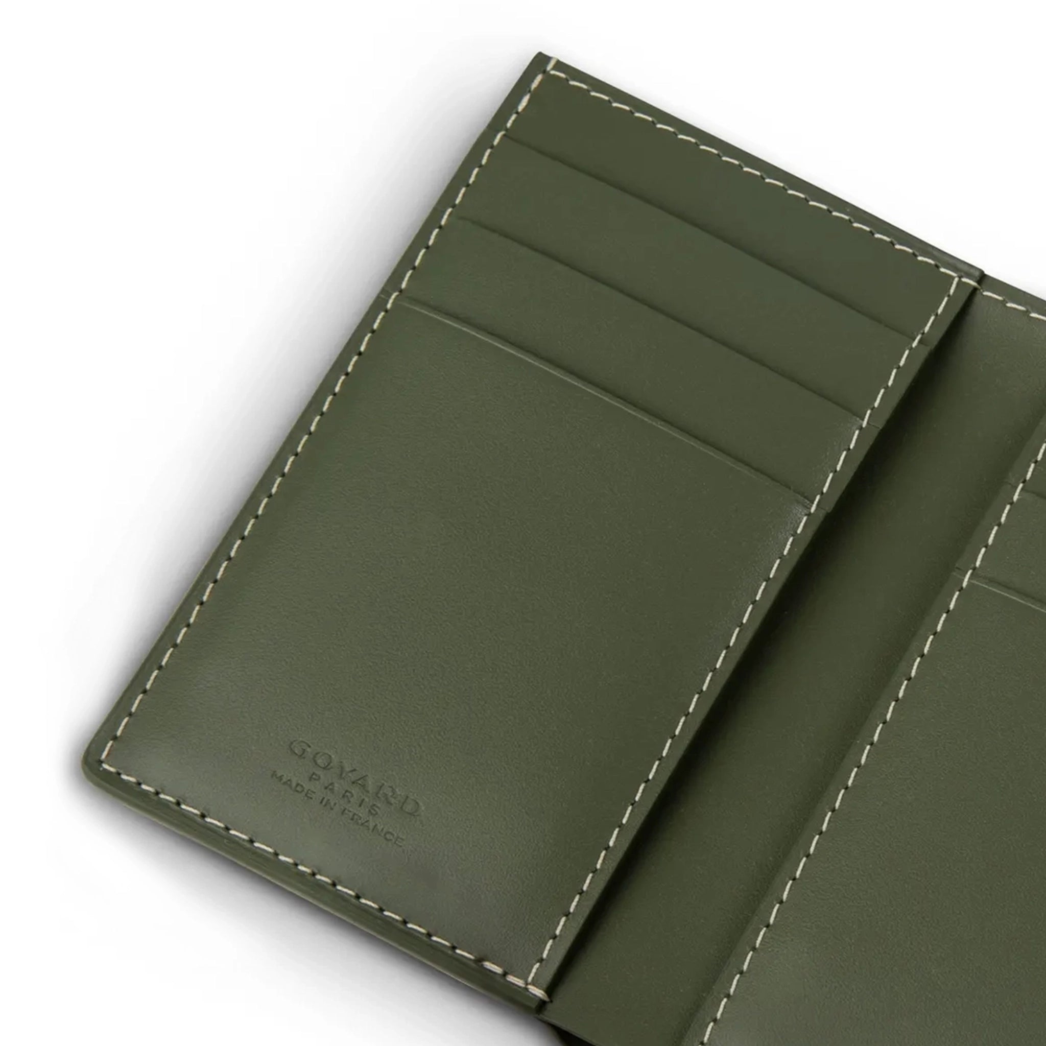 Goyard Saint Pierre Card Wallet in Khaki - Slim RFID Blocking Leather Wallet for Men & Women - Perfect for Travel, Business & Everyday Use