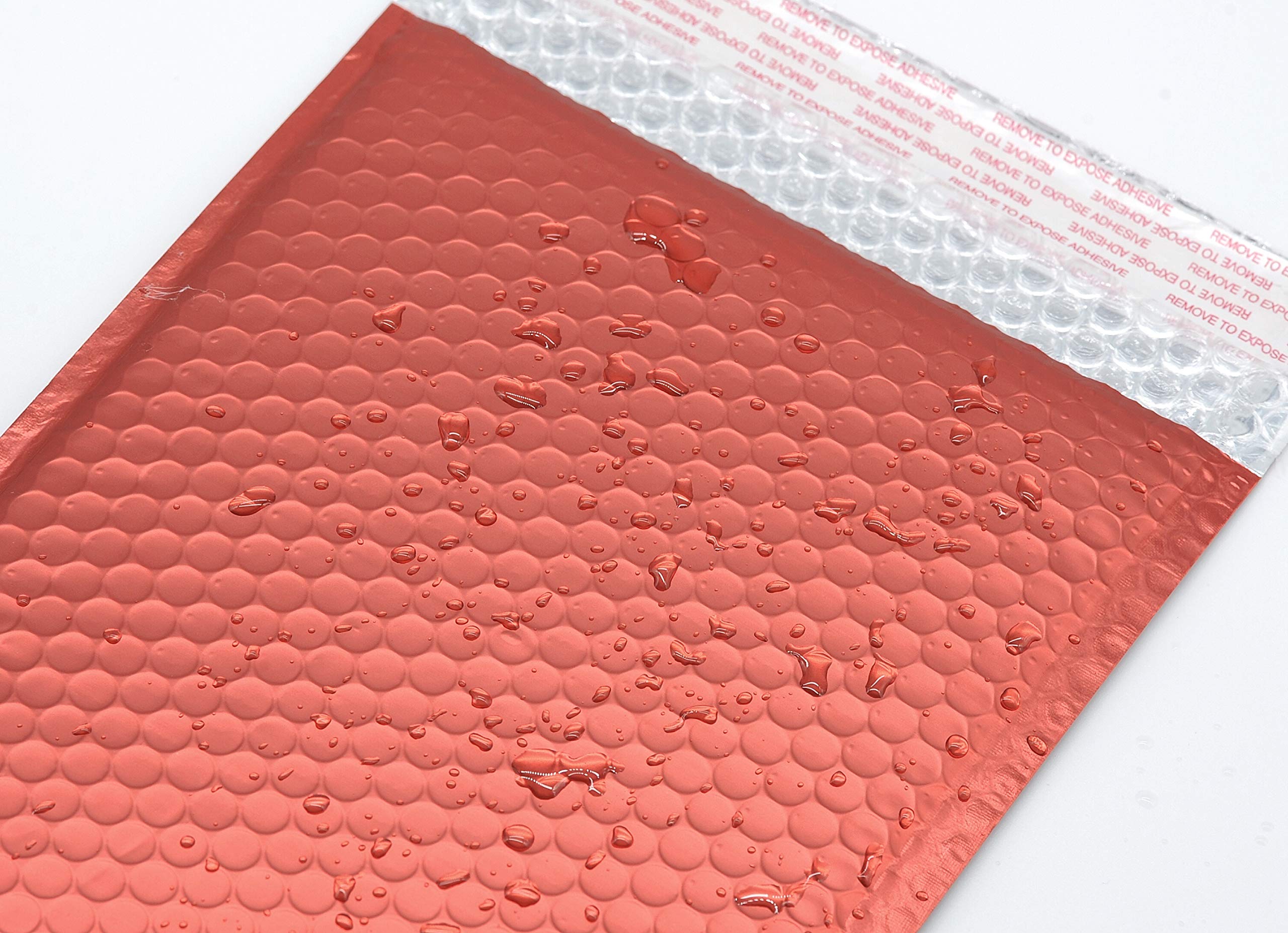 ProLine Matte Metallic Red Bubble Padded Mailers 6x10 Inch - 500 Self Seal Padded Envelopes for Shipping, Ecommerce & Small Business - Perfect for Jewelry, Cosmetics & Fragile Items Protection