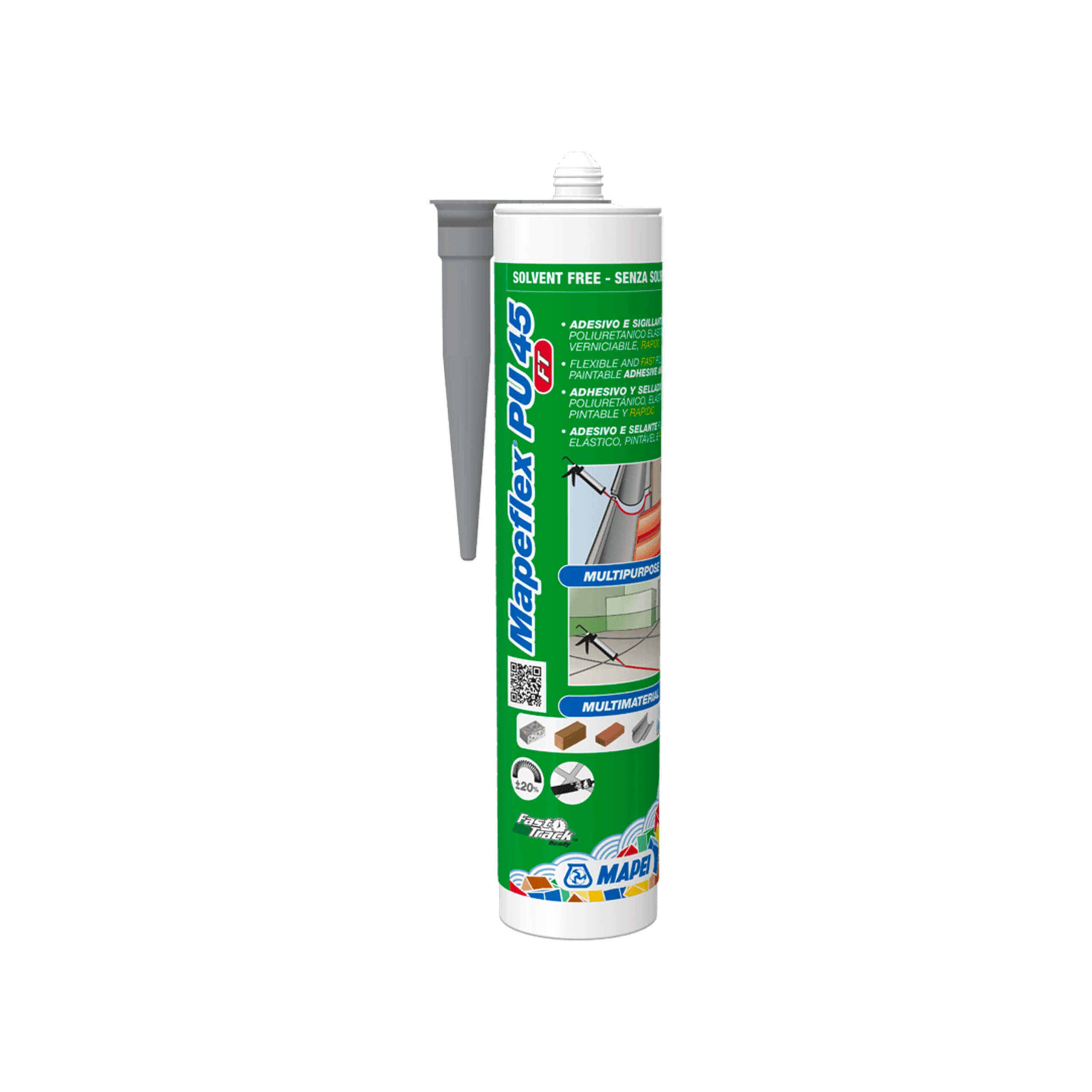 Mapei Mapeflex PU45 FT Black - High-Performance Polyurethane Sealant for Concrete, Masonry & Roofing Repairs | Ideal for Construction, Waterproofing & DIY Projects