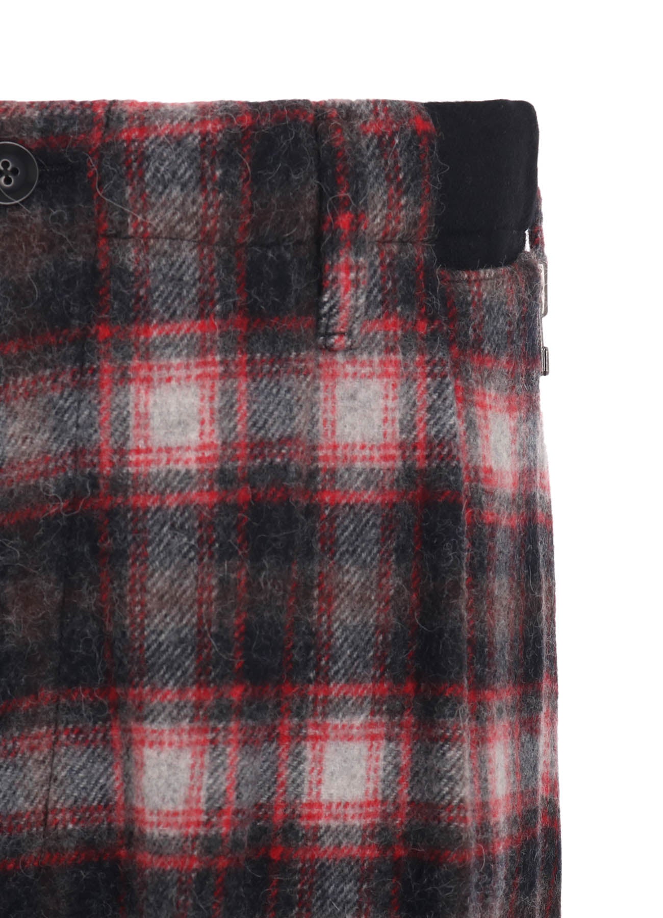 Checked Shaggy Wool Zipper Pocket Pants for Men & Women - Cozy Winter Lounge Pants for Home, Office & Travel
