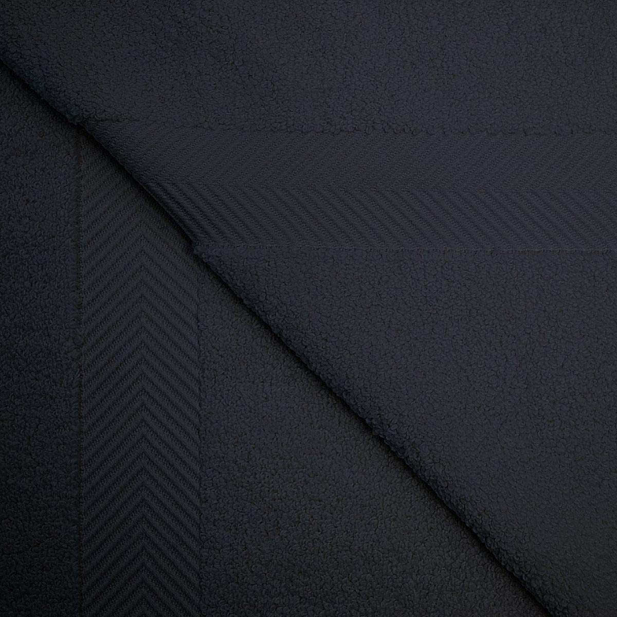 Premium 100% Cotton Bath Towels Set of 2 - Ultra Soft, Fluffy & Highly Absorbent - Oversized Luxury Bath Towels for Spa, Gym & Home - Black