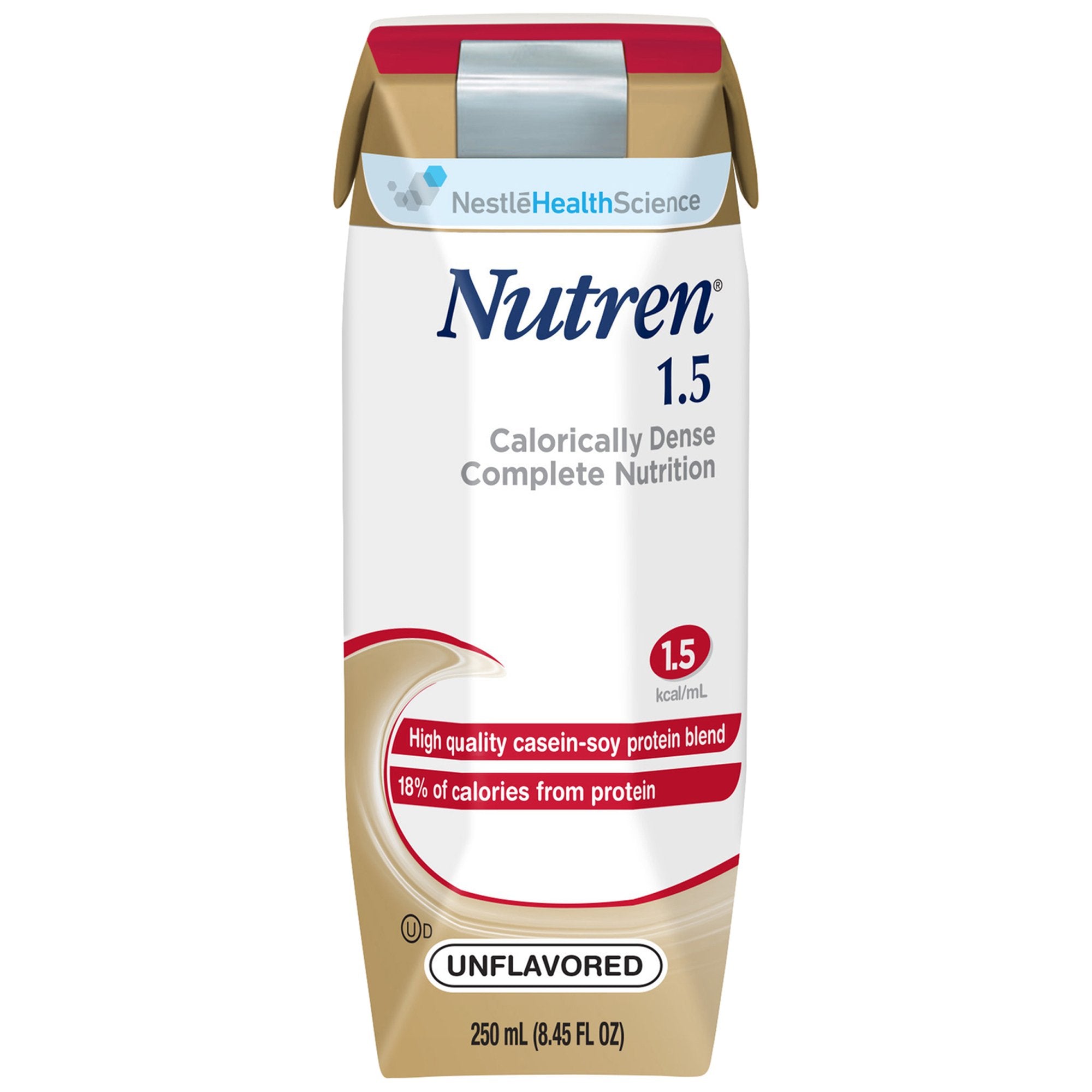Nutren 1.5 Tube Feeding Formula - 8.45 oz | High-Calorie Nutrition for Adults | Ideal for Post-Surgery Recovery & Medical Nutrition Support