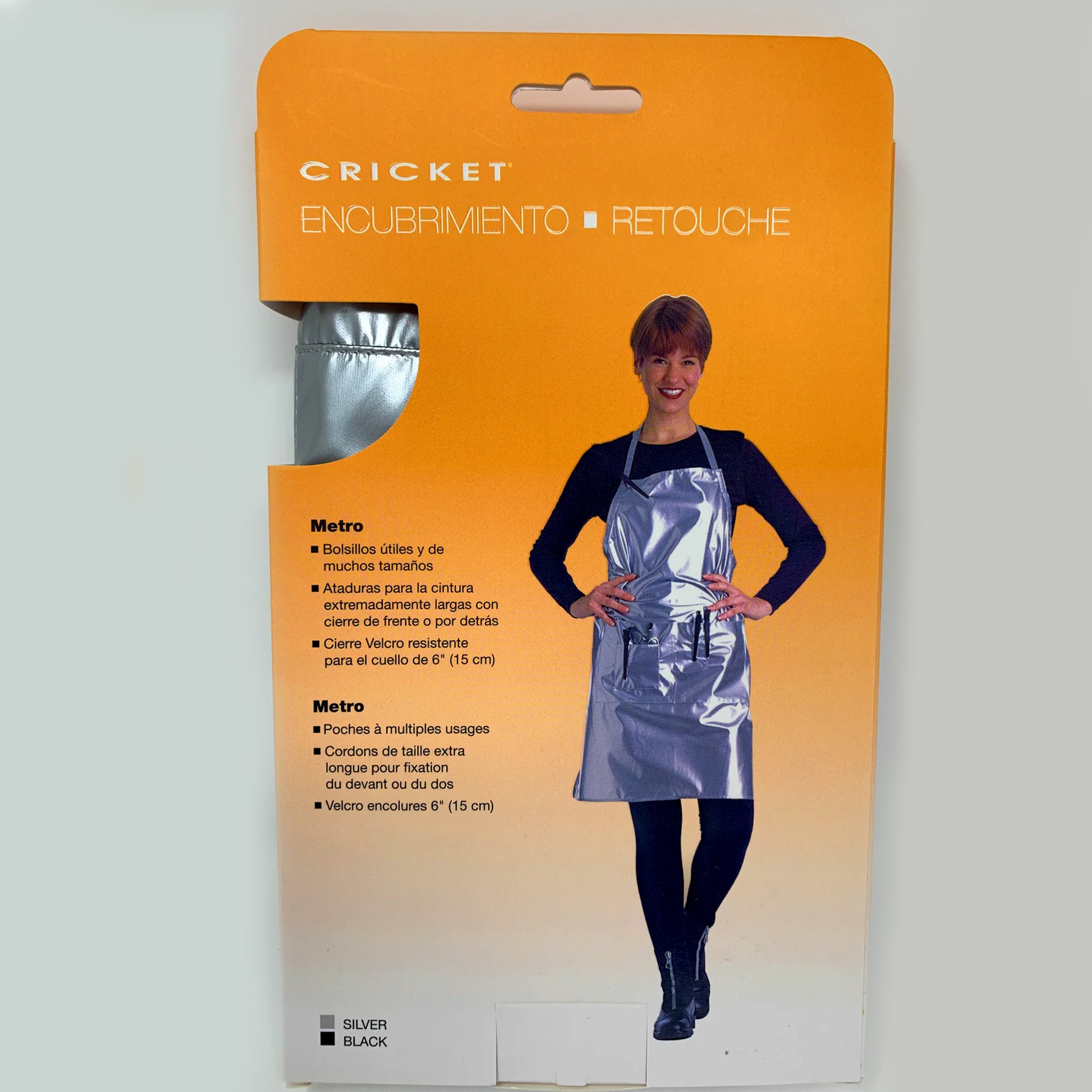 Cricket Cover Up Aprons Metro Silver - Premium Stainless Steel Kitchen Aprons for Cooking, Baking & Grilling - Ideal for Chefs, BBQ & Home Cooking