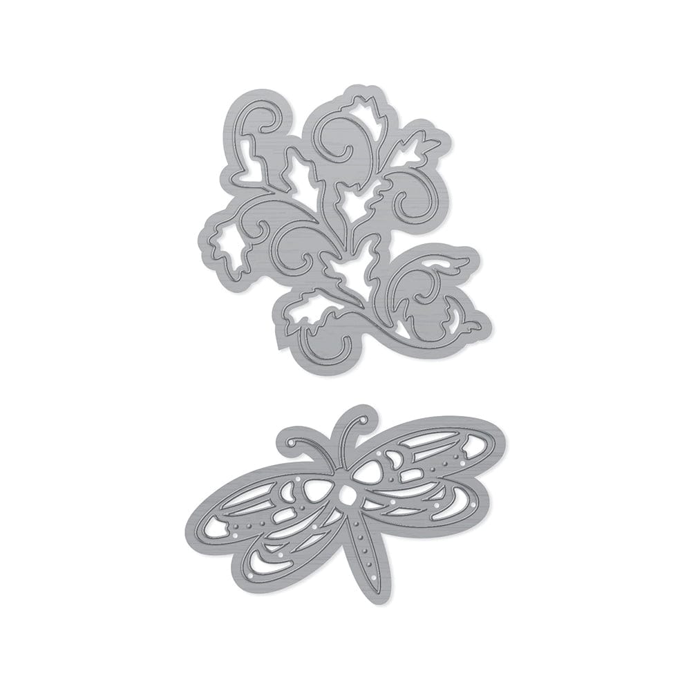 Dragonfly & Acorn Die Set 4750E - Premium Metal Crafting Dies for Scrapbooking, Card Making, DIY Paper Crafts - Perfect for Wedding Invitations, Greeting Cards, and Home Decor Projects