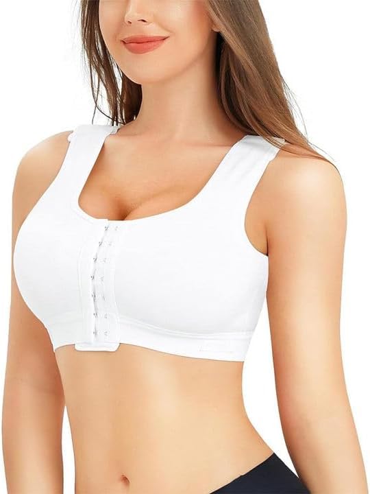 Post-Surgery Front Closure Bra - Wirefree Mastectomy Support for Women - Gym & Daily Wear