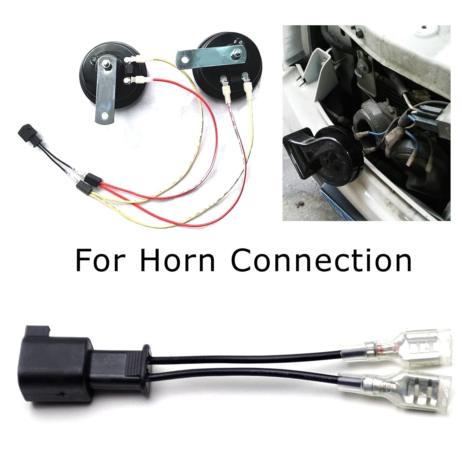 2-Pack 72-5600 Car Speaker Wire Adapter - Compatible with Chevy, GMC, Ford, Lincoln & Mazda Vehicles - Easy Installation for Horn or Door Speaker Upgrades - Perfect for DIY Car Audio System Improvements