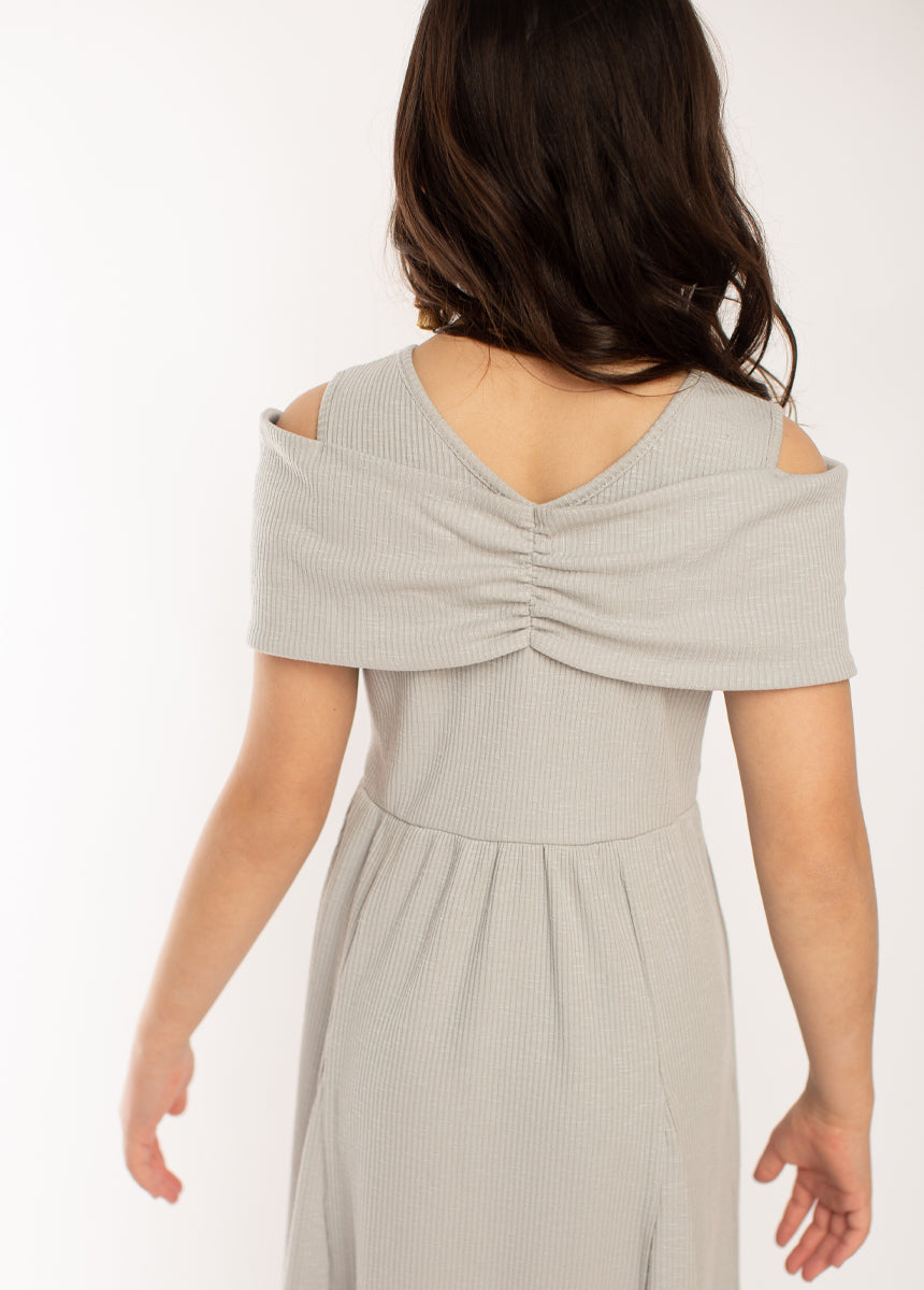 Medora Women's Elegant Dove Gray Dress - Perfect for Weddings, Parties & Special Occasions