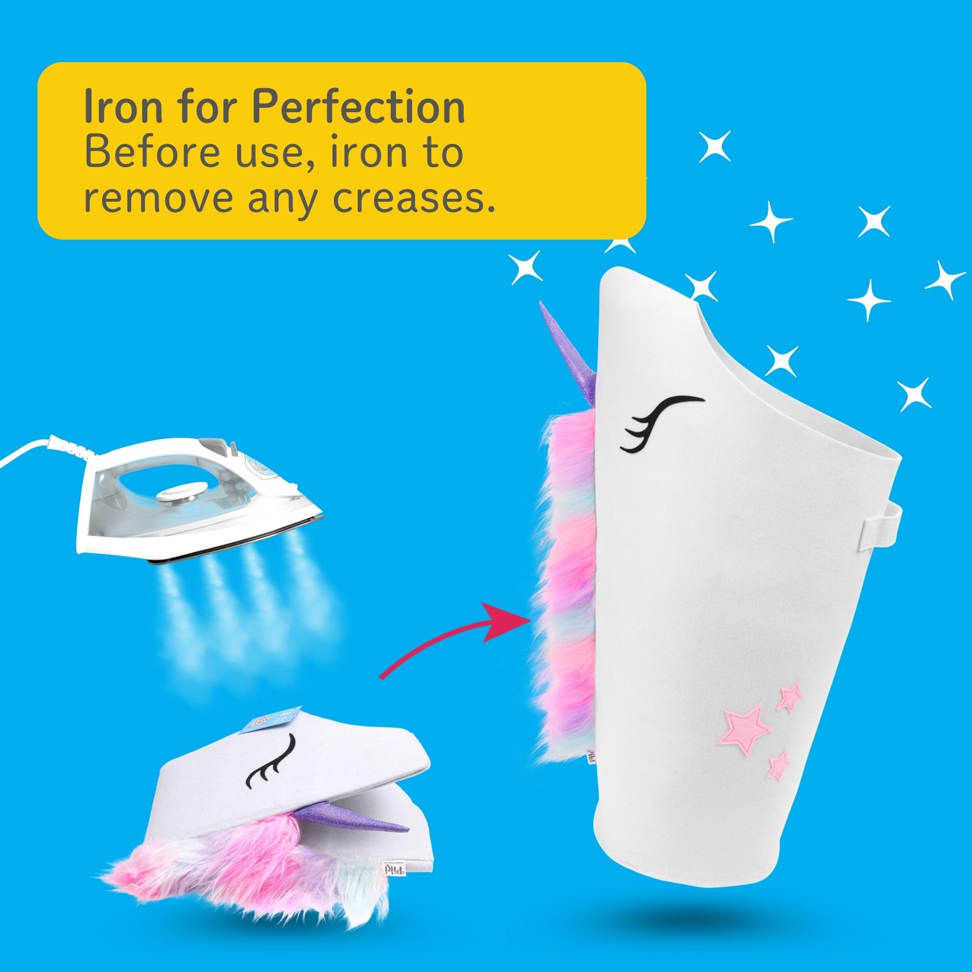 **Pikl Girls Laundry Hamper - Patented Unicorn Design, Durable Kids Hamper with Carry Handle | Perfect for Bedroom, Nursery, or Playroom Organization | Cute Unicorn Decor & Storage Basket**