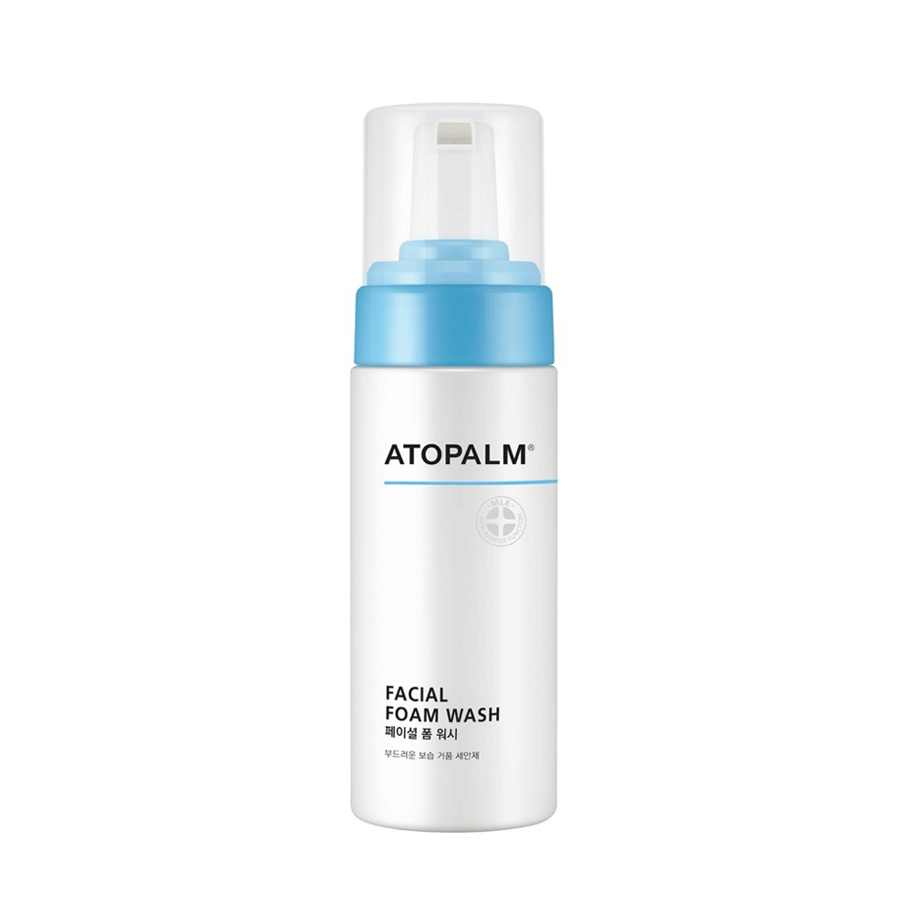 ATOPALM Gentle Facial Cleanser Foam Wash 150ml - Hydrating & Soothing for Sensitive Skin - Perfect for Daily Skincare Routine & Travel