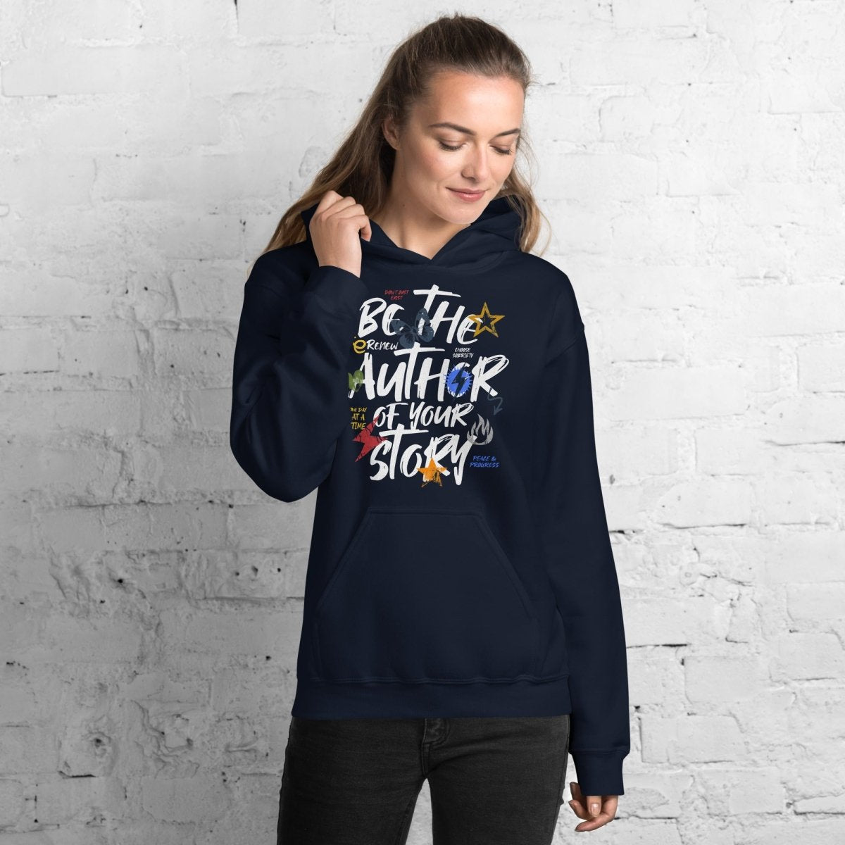 Author Your Sobriety Unisex Hoodie - Comfortable & Stylish Pullover Sweatshirt for Men & Women - Perfect for Sober Living, Recovery Support & Everyday Wear