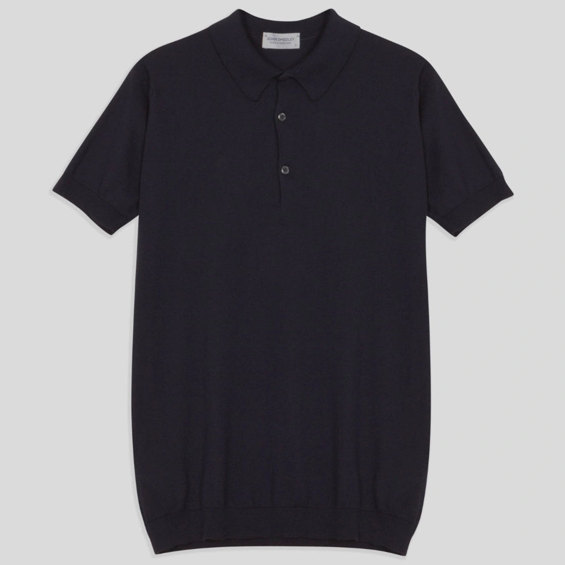 Premium Navy Blue Adrian Sea Island Cotton Polo Shirt for Men - Comfortable & Breathable Casual Wear for Office, Golf & Outdoor Activities