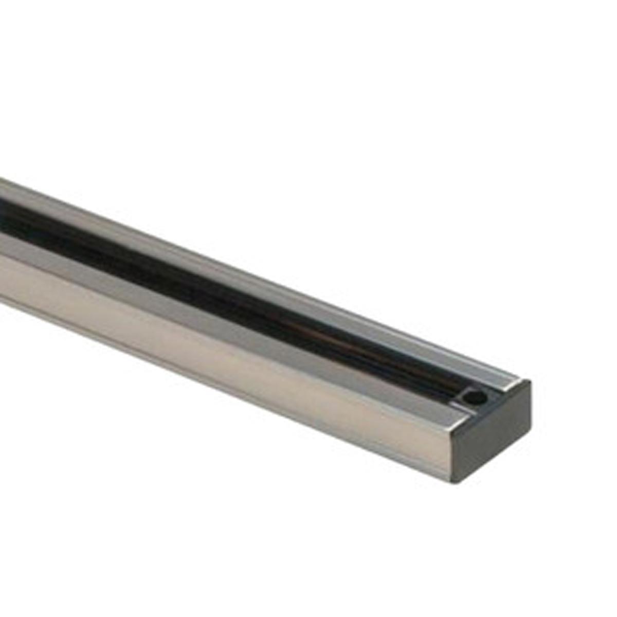 6 Ft. Track Rail Lighting System - One Circuit Halo Brushed Nickel Finish for Modern Home & Office Lighting