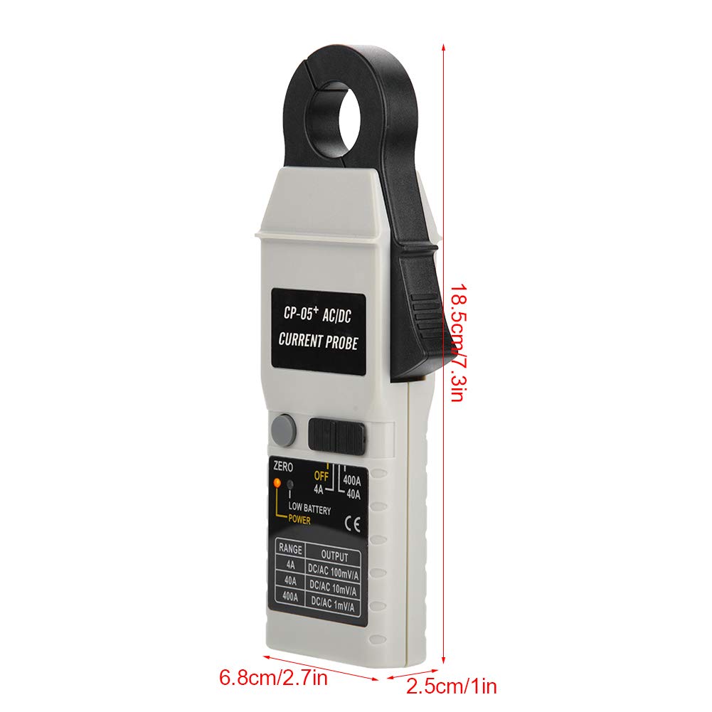 Digital Clamp Meter CP-05+ - 400A AC/DC Current Tester with 200KHz Frequency, Relative Zero Correction & Oscilloscope Compatibility | Perfect for Electricians, HVAC Technicians & Automotive Diagnostics