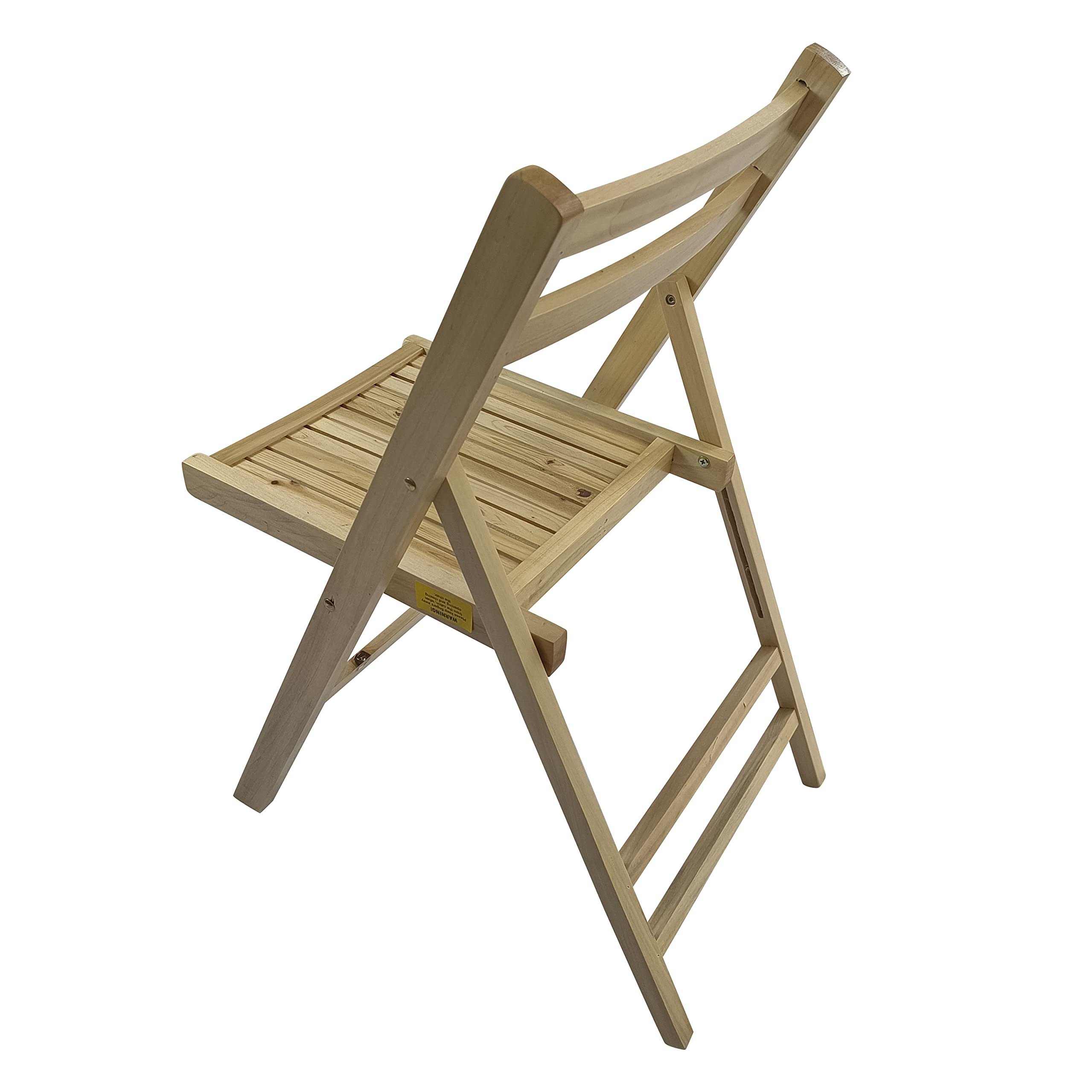 HomVent 4-Pack Wood Slatted Folding Chairs - Lightweight Portable Patio Chairs with Hollow Back Design for Living Room, Garden, Balcony, Backyard & Pool - Perfect for Outdoor Relaxation, Picnics and Summer Gatherings