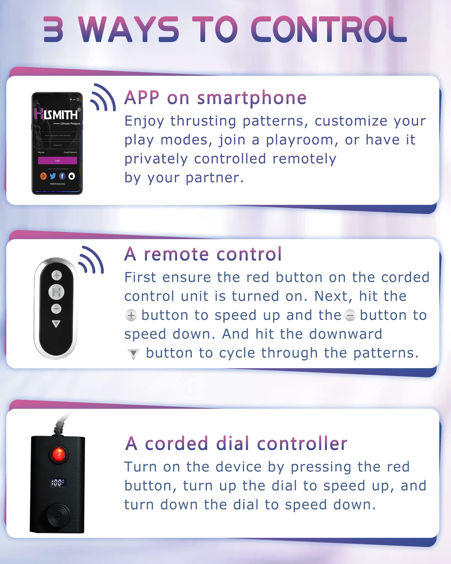 Hismith Premium Sex Machine with APP Remote Control - KlicLok System, Silicone Dildos & Male Masturbator Attachments Bundle - Perfect for Couples Play, Solo Exploration & BDSM Scenes