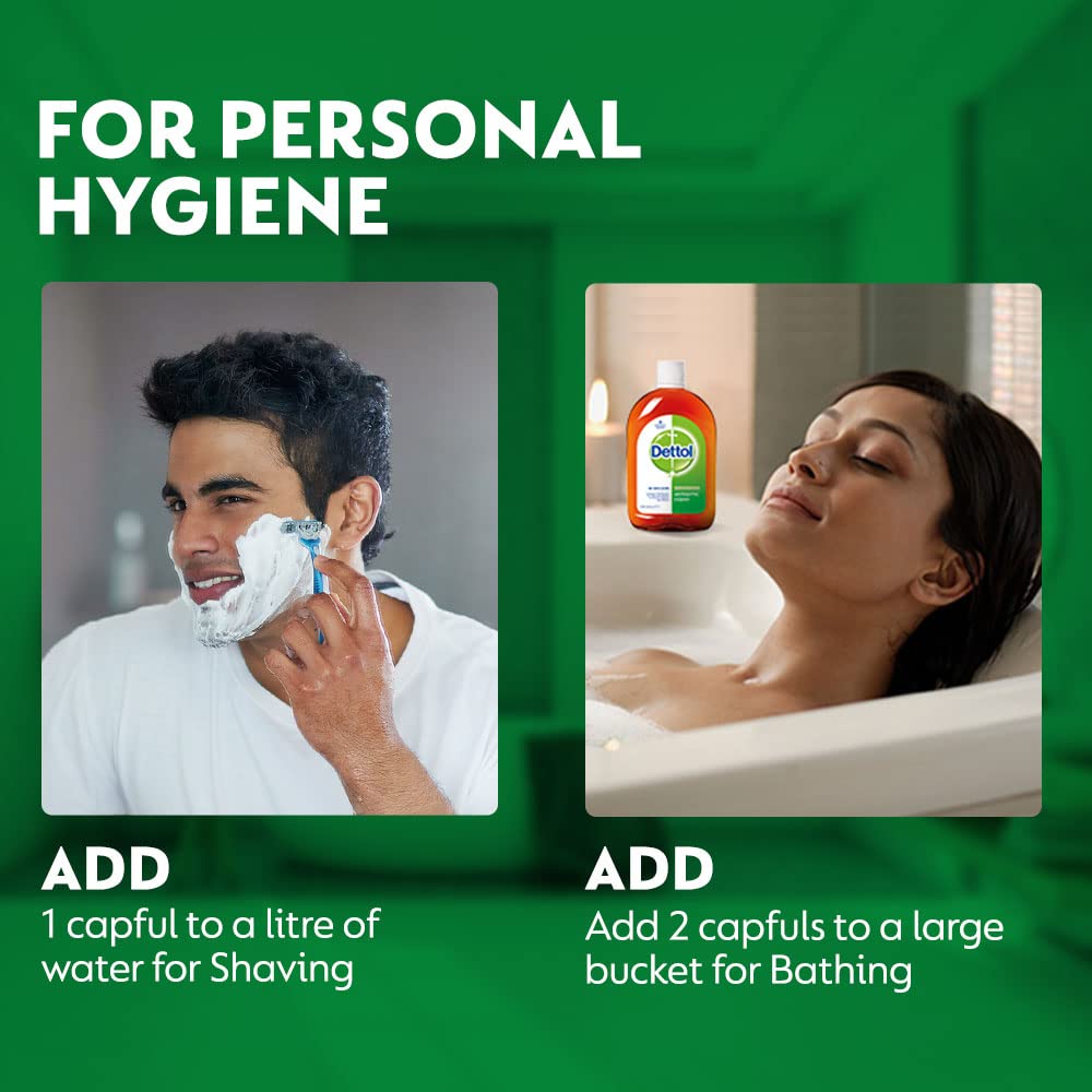 Dettol Antiseptic Disinfectant Liquid - 550ml Bottle for Home, Kitchen & Bathroom Cleaning | Kills 99.9% Germs & Bacteria | Safe for Skin & Surfaces