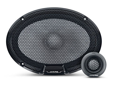 Alpine R2 S69C 6x9 Inch 2-Way Component Car Door Speakers - 100W RMS Power, High-Performance Audio for Cars, Trucks & SUVs - Perfect for Upgrading Factory Sound Systems & Enhancing Music Clarity