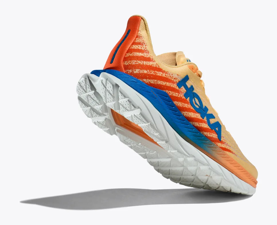 HOKA Mach 5 Running Shoes for Men - Lightweight Performance Sneakers in Impala/Vibrant Orange | Perfect for Road Running, Training & Daily Wear