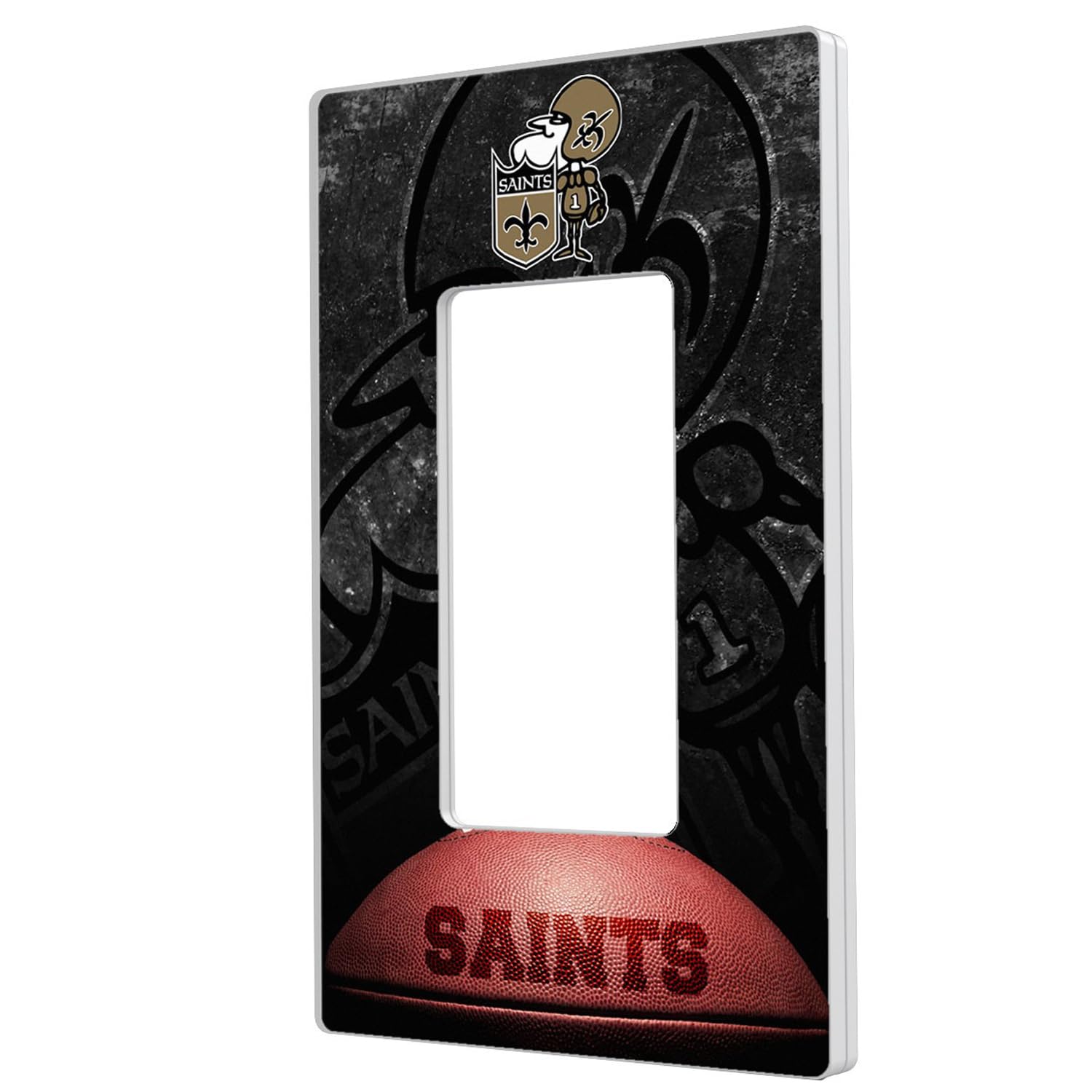 NFL Legendary Design Single Rocker Light Switch Plate - Decorative Football Theme Wall Plate for Bedroom, Man Cave & Game Room